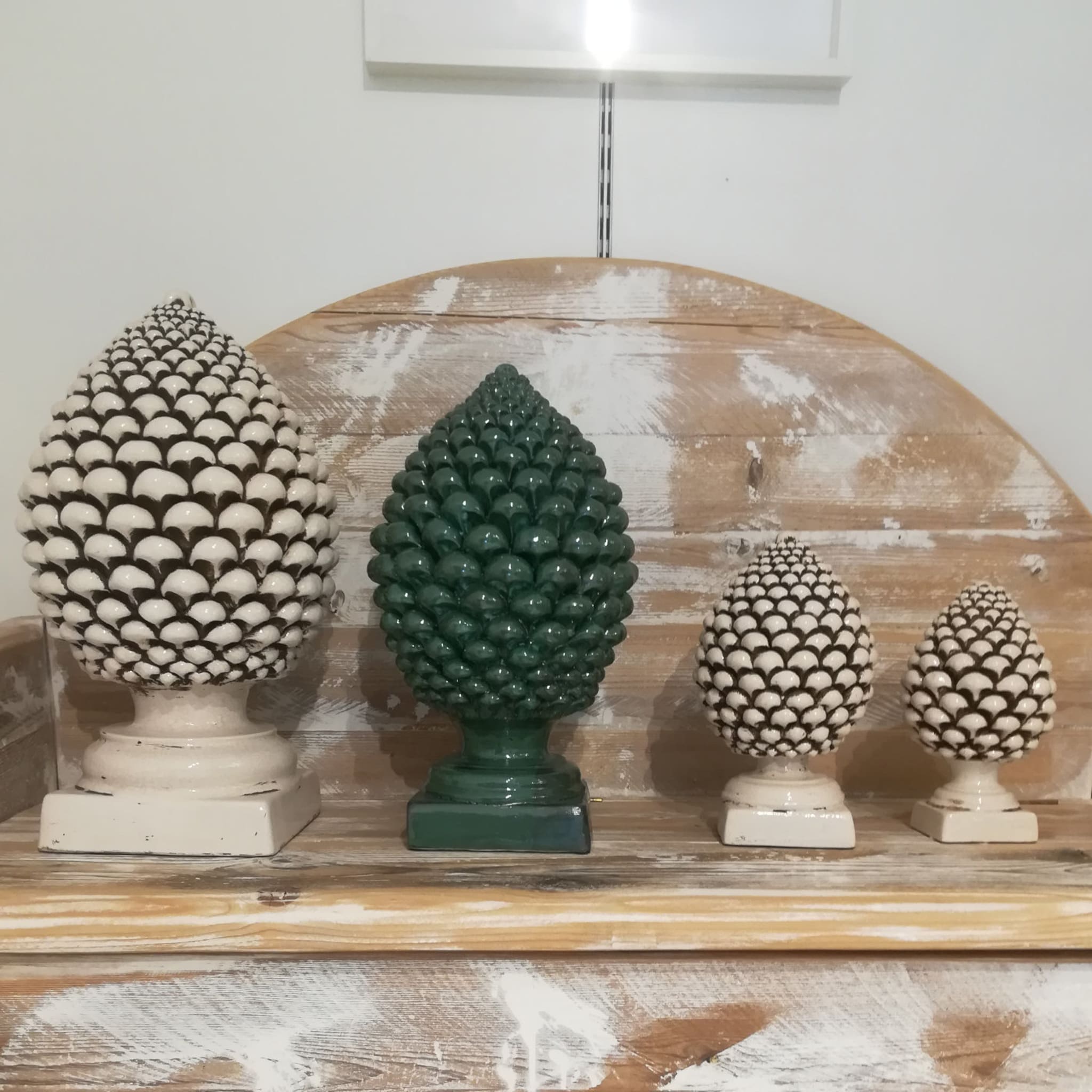 White Pine Cone Sculpture - Alternative view 5