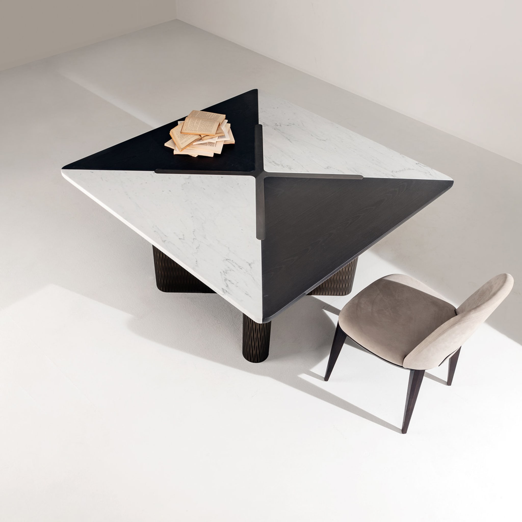 Tavolo da pranzo quadrato Infinity di Cesare Arosio - Vista alternativa 3