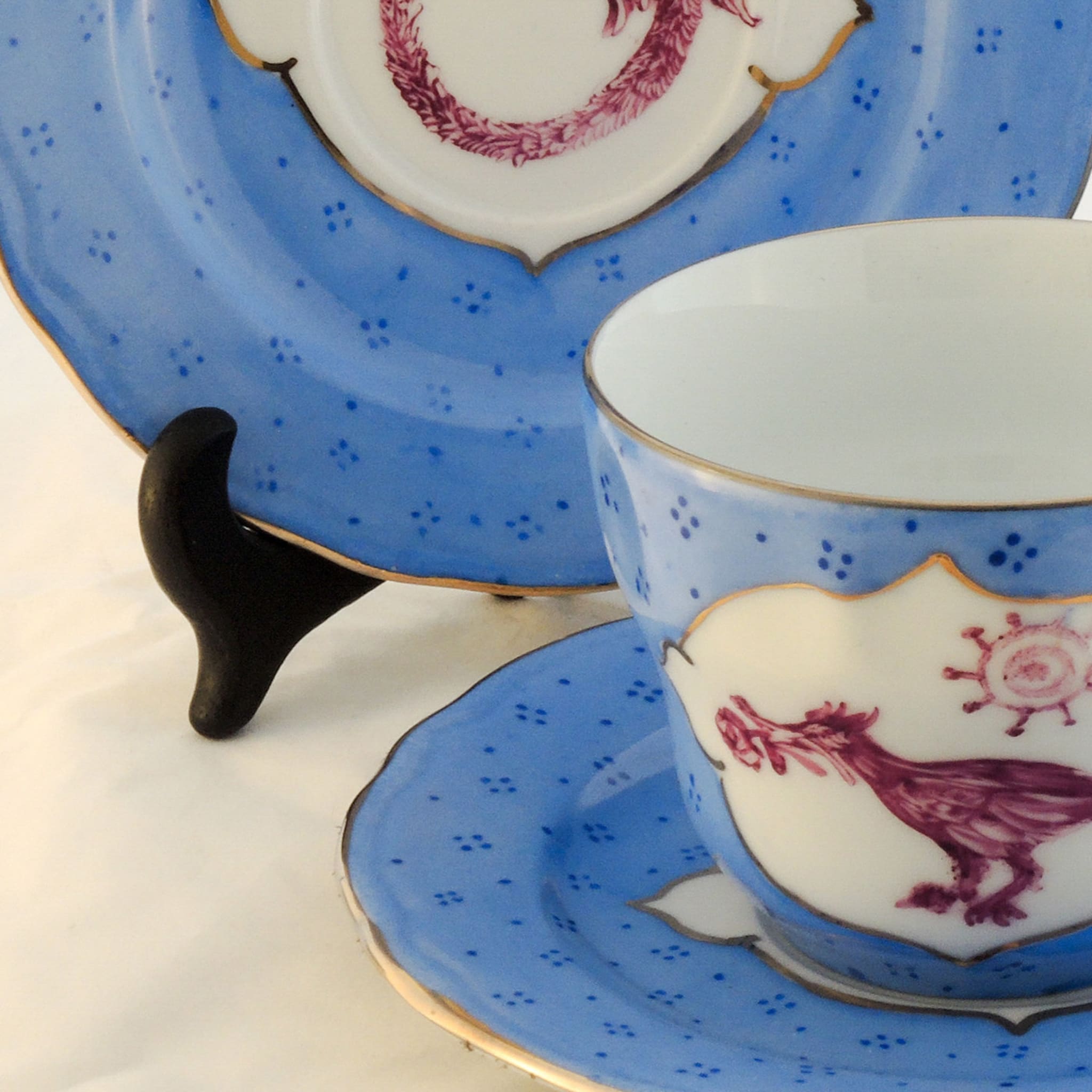 Purple Dragon 2 Cups and Saucer Set - Alternative view 2