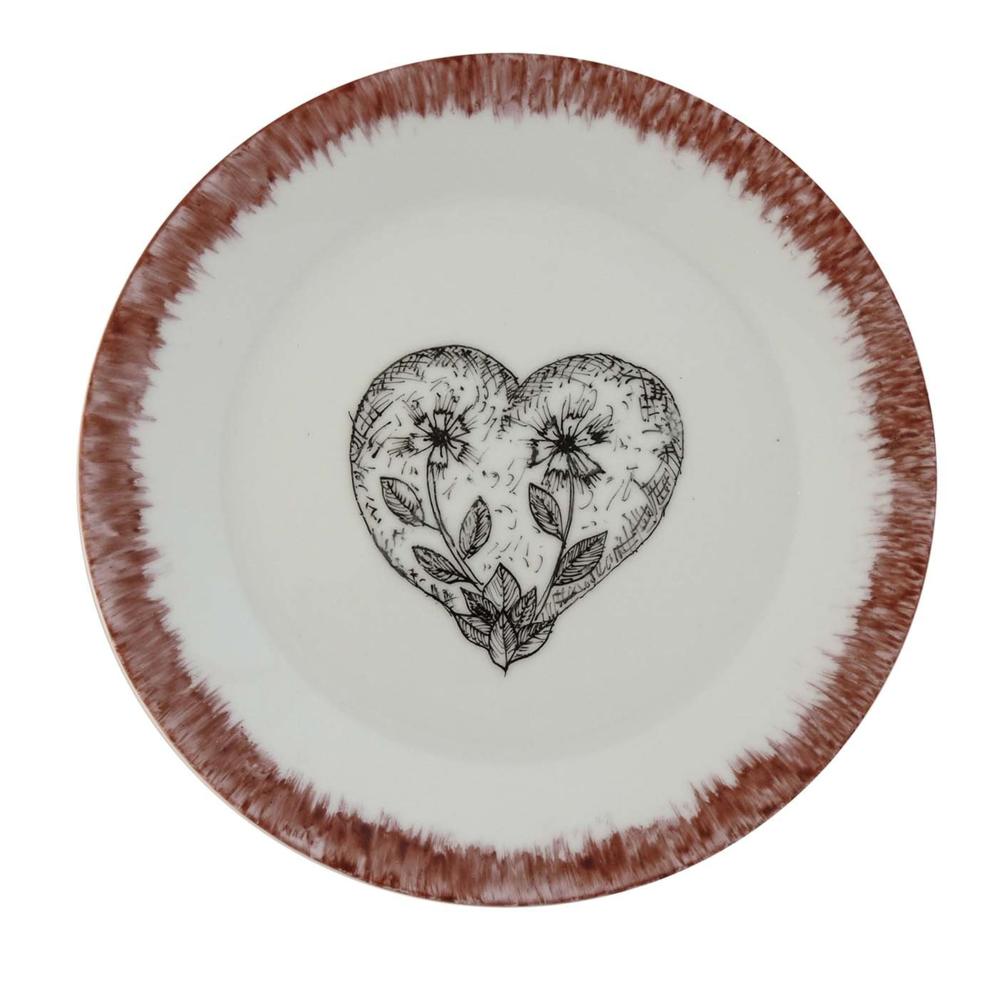 Carnation Heart Plate - Hearts collection - Main view