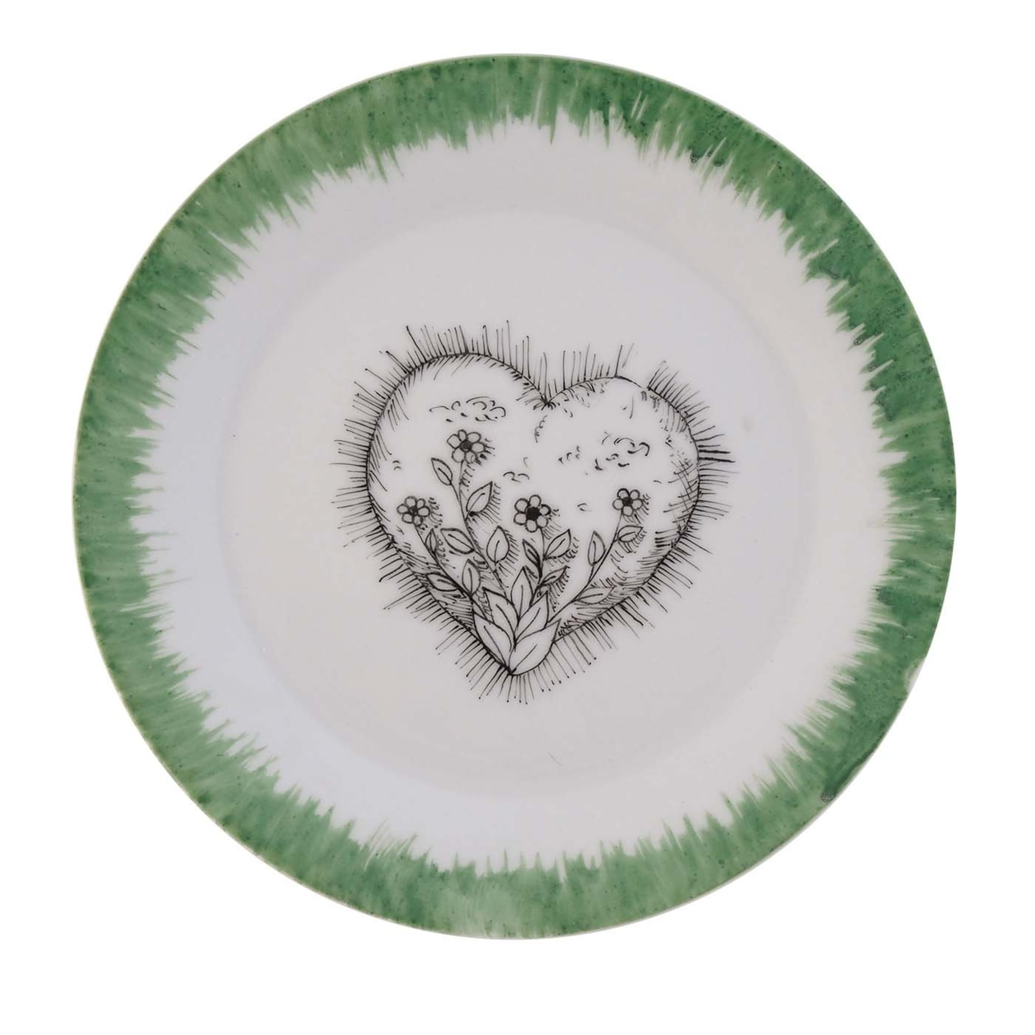Flowers Heart Plate - Hearts collection - Main view