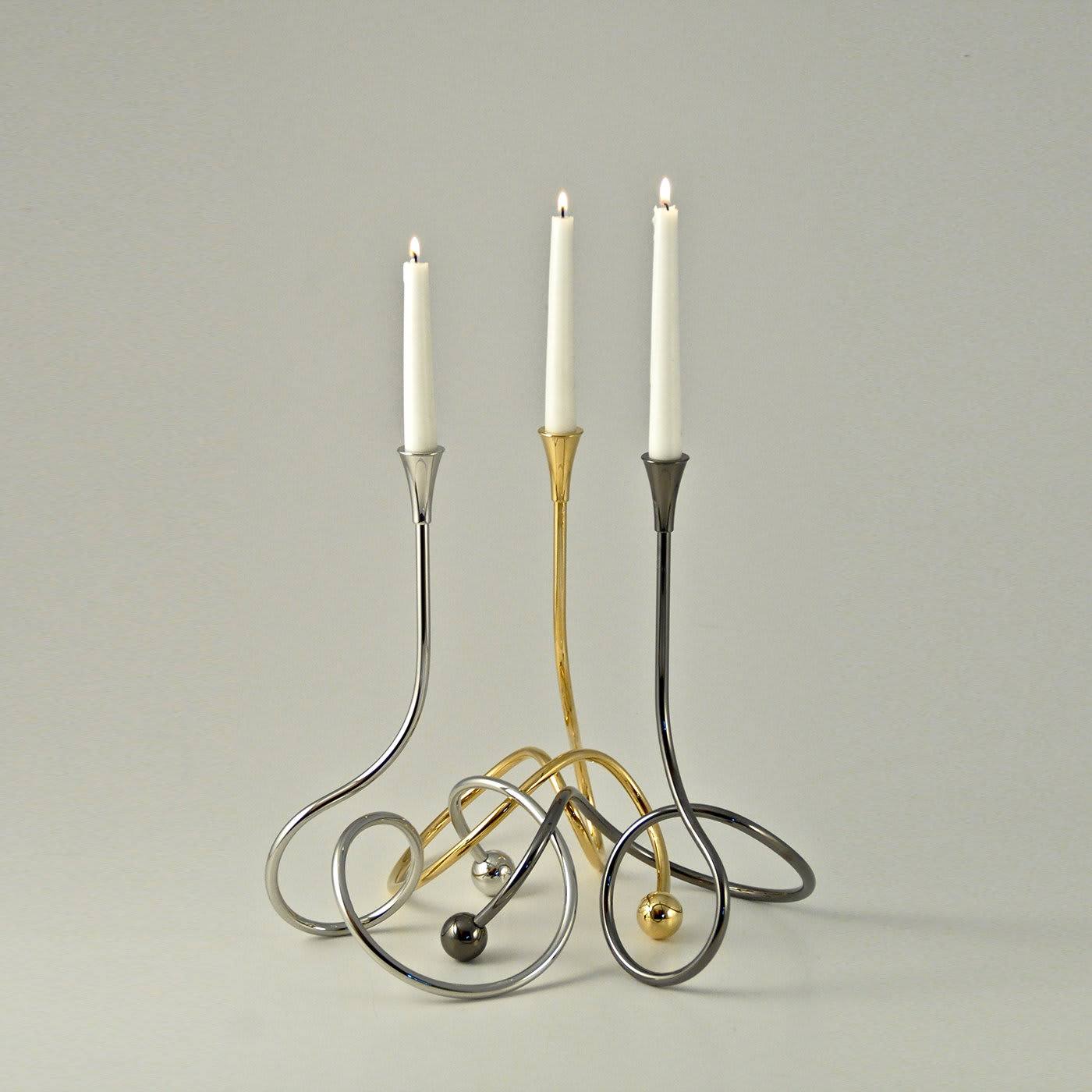 Malibù Set of 3 Candle Holders - Guido Niest