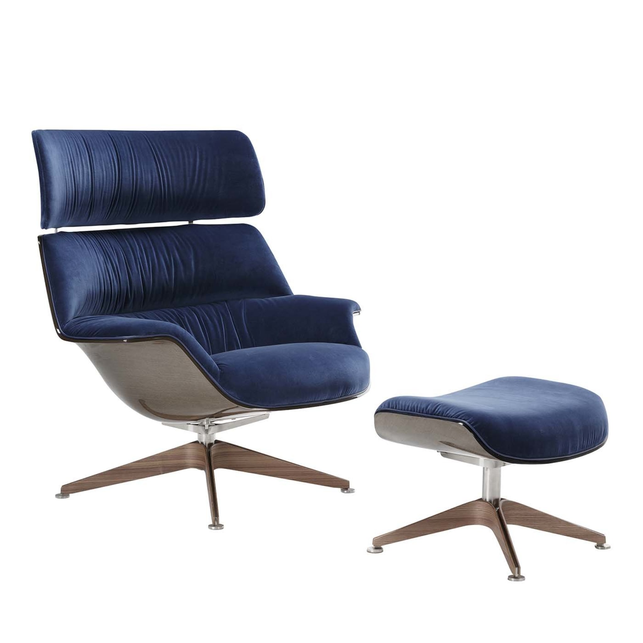 Coach Lounge Chair and Footrest by Jean Marie Massaud - Main view