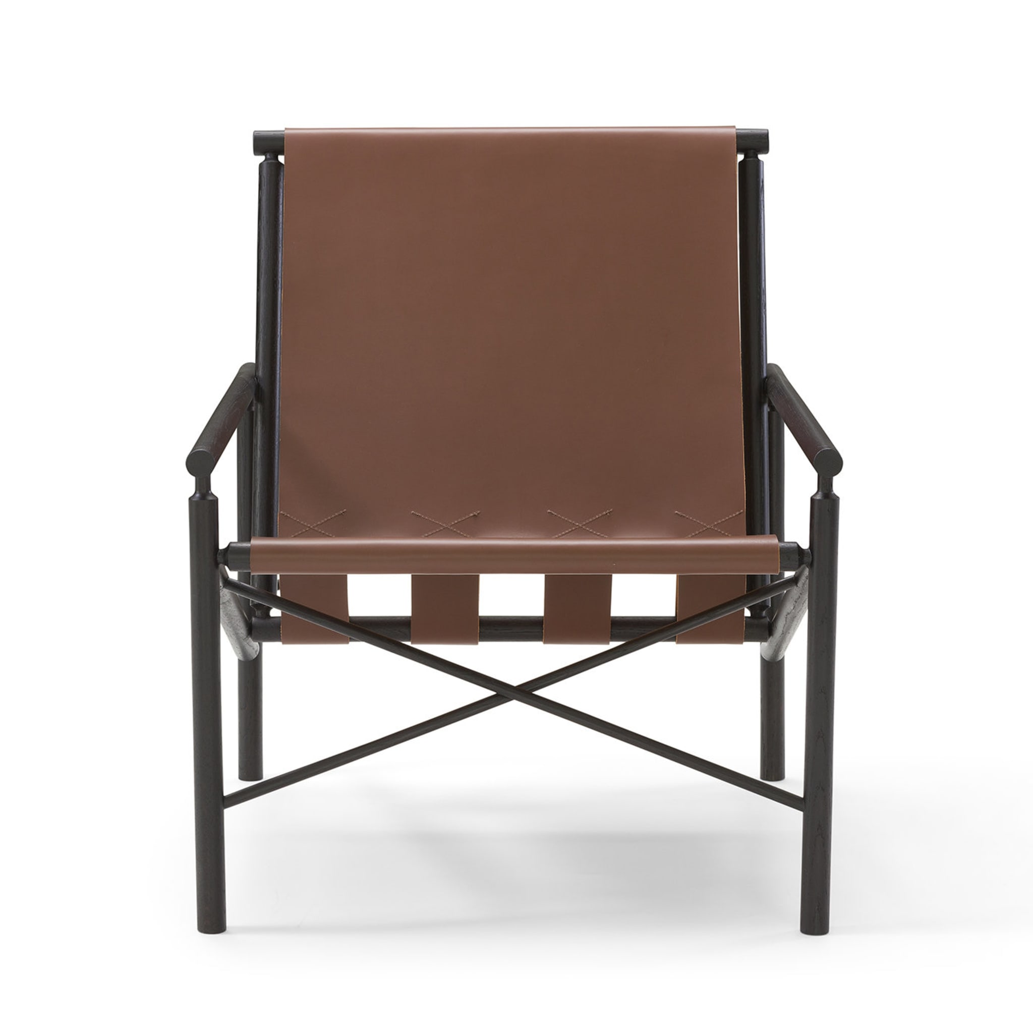 Ease Armchair in Leather By Gareth Neal - Alternative view 1