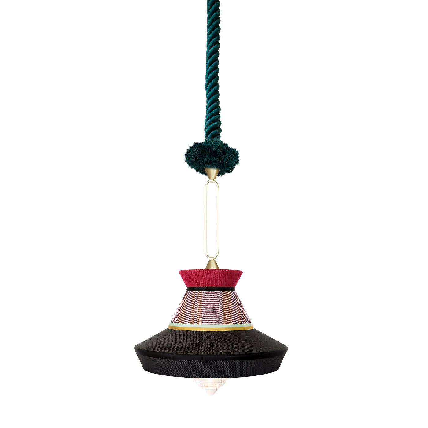 Calypso Guadaloupe Black Pendant Lamp by Servomuto - Contardi Lighting