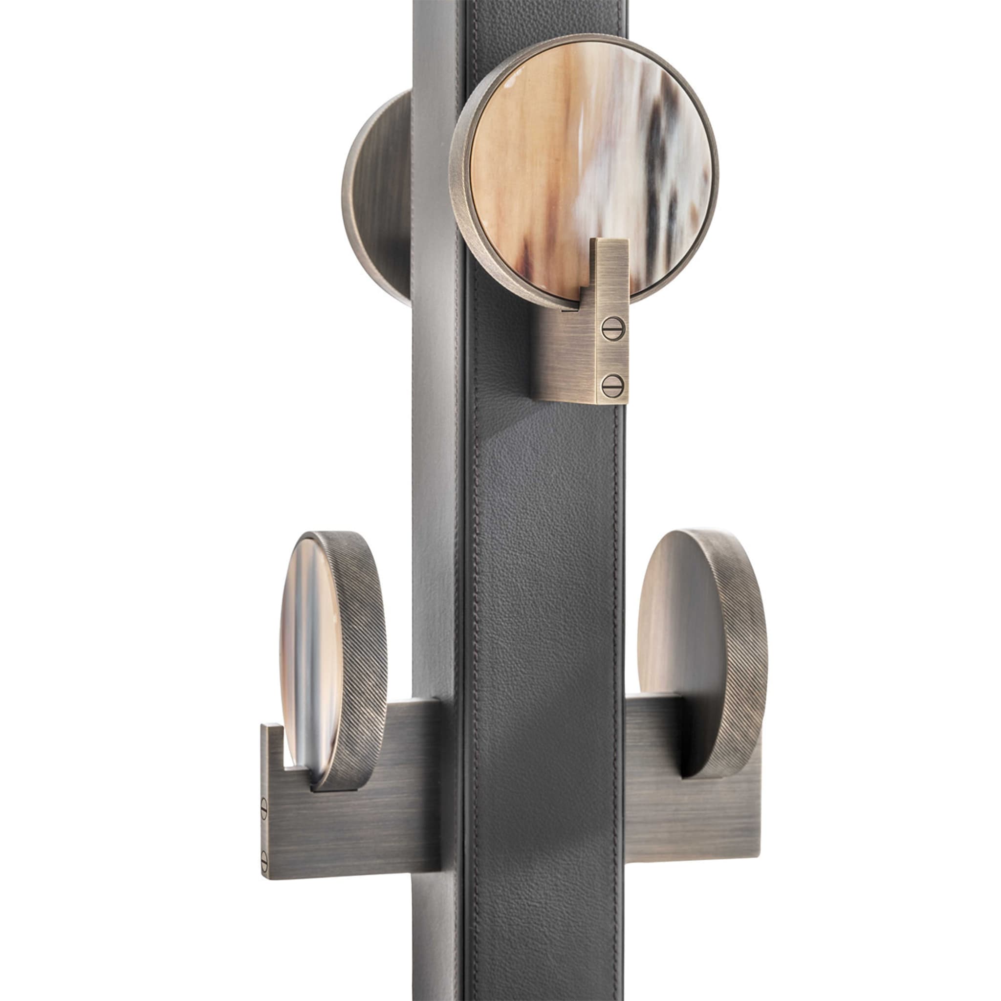 Brown Leather Coat Stand - Alternative view 1