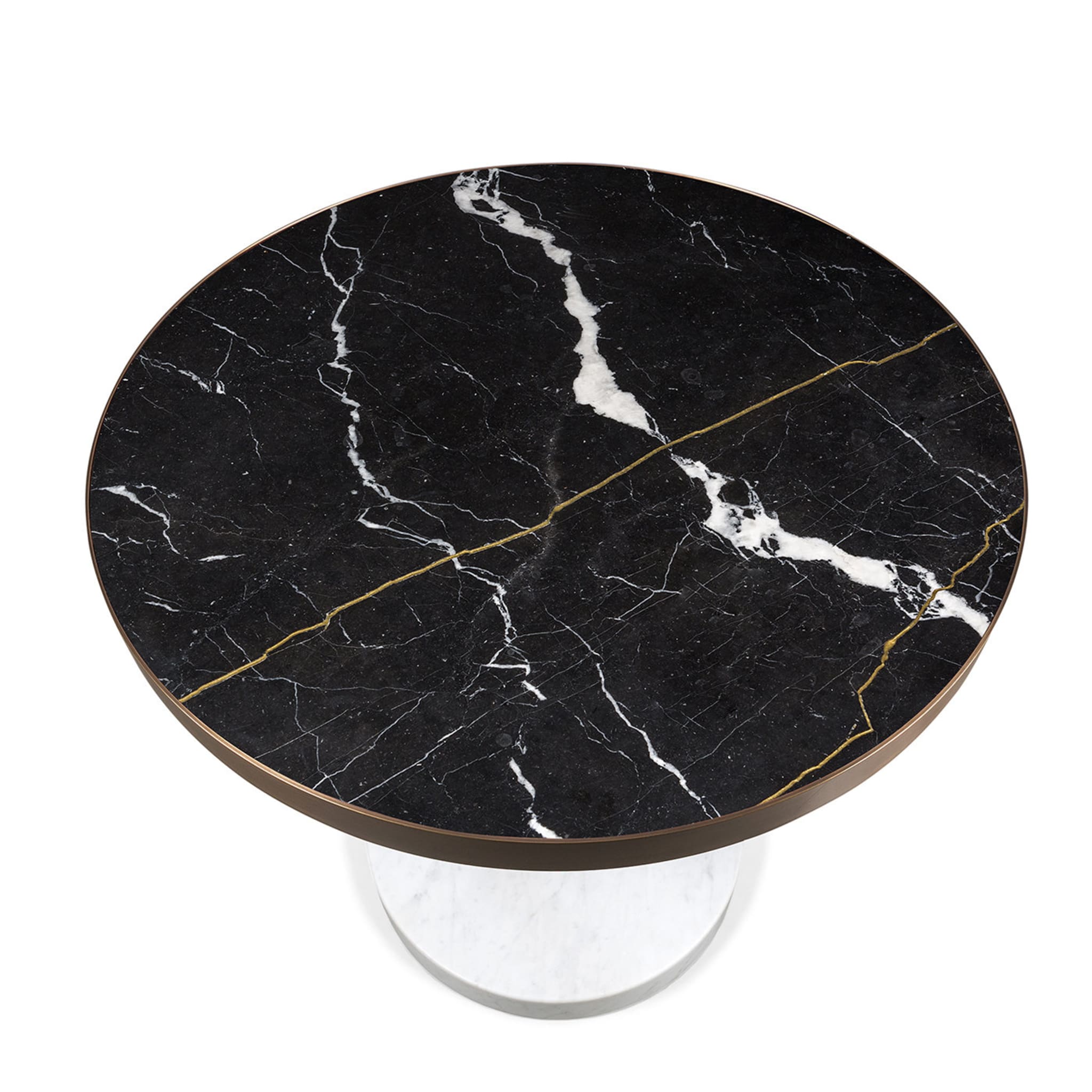 Rene Bistro Table in Nero Marquinia Marble by Piero Lissoni - Alternative view 2
