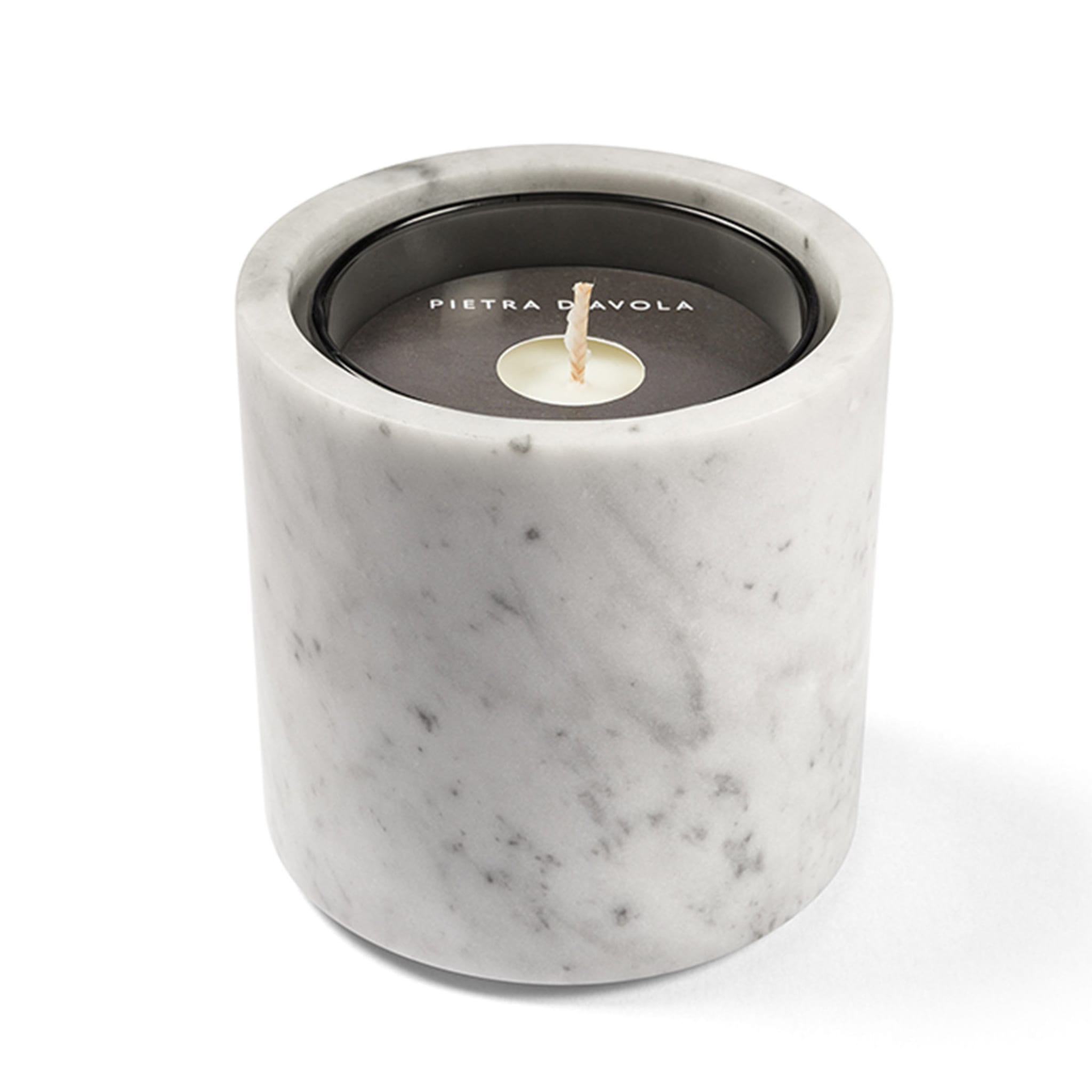 Pietra L11 Candle Holder in Bianco Carrara Marble - Alternative view 2