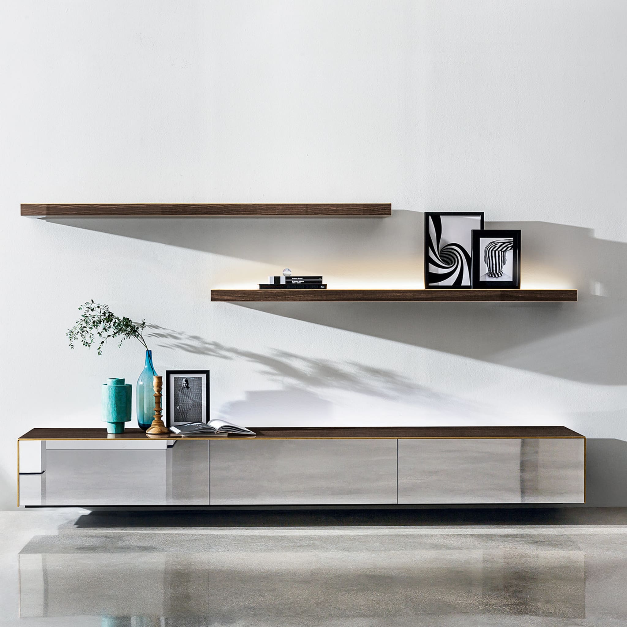 Magda Suspended Eramosa and Glass Sideboard - Alternative view 5