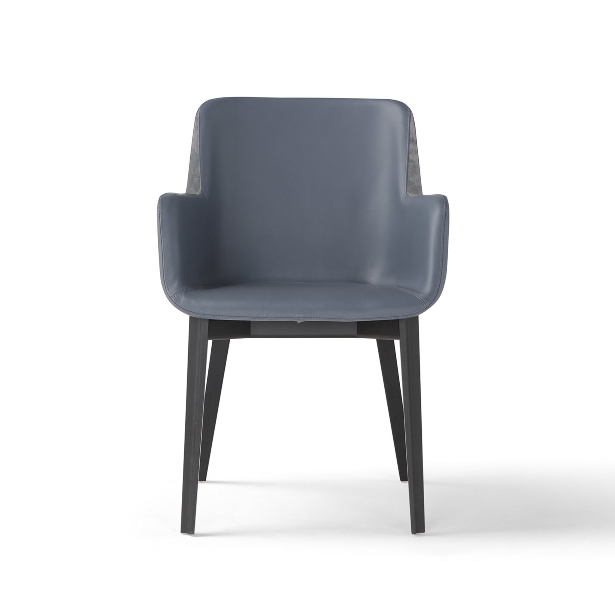 Panis Gray Leather Chair - Alternative view 1