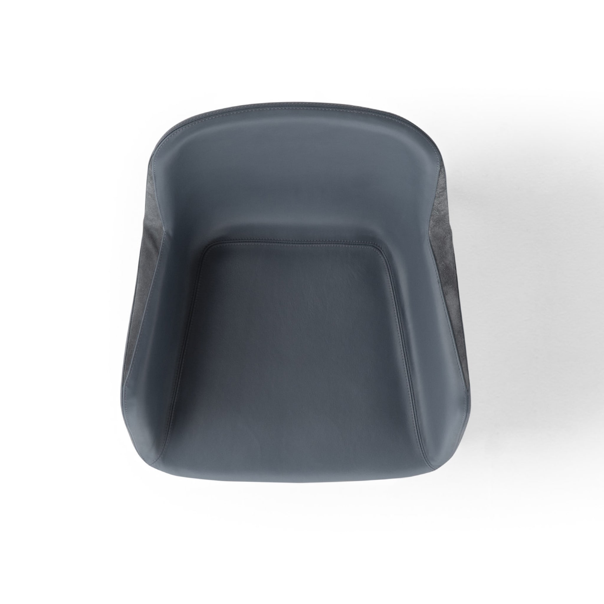 Panis Gray Leather Chair - Alternative view 5