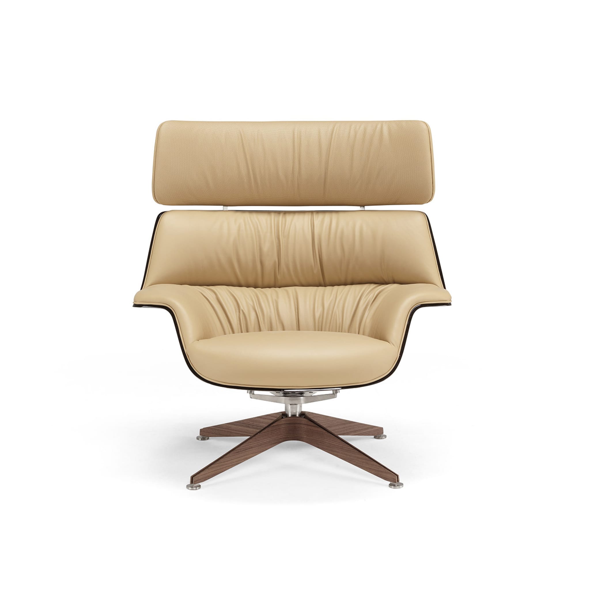 Saintluc Coach Lounge Chair and Pouf by Jean-Marie Massaud - Alternative view 1