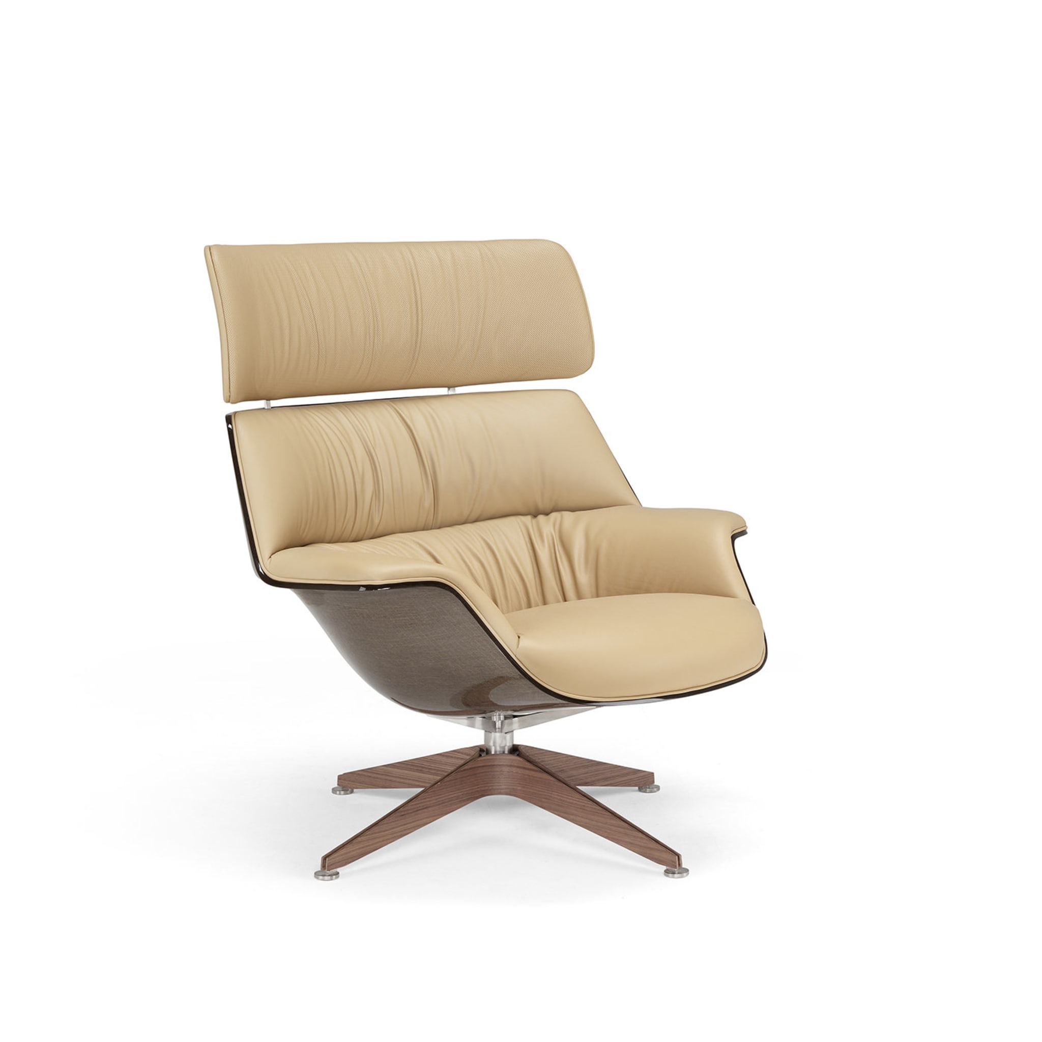Saintluc Coach Lounge Chair and Pouf by Jean-Marie Massaud - Alternative view 2