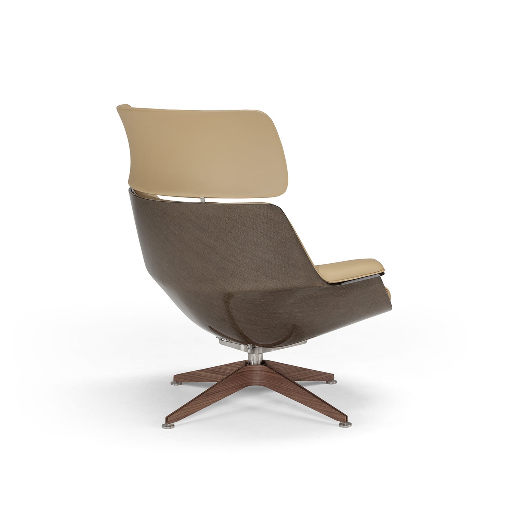 Saintluc Coach Lounge Chair and Pouf by Jean-Marie Massaud - Alternative view 3