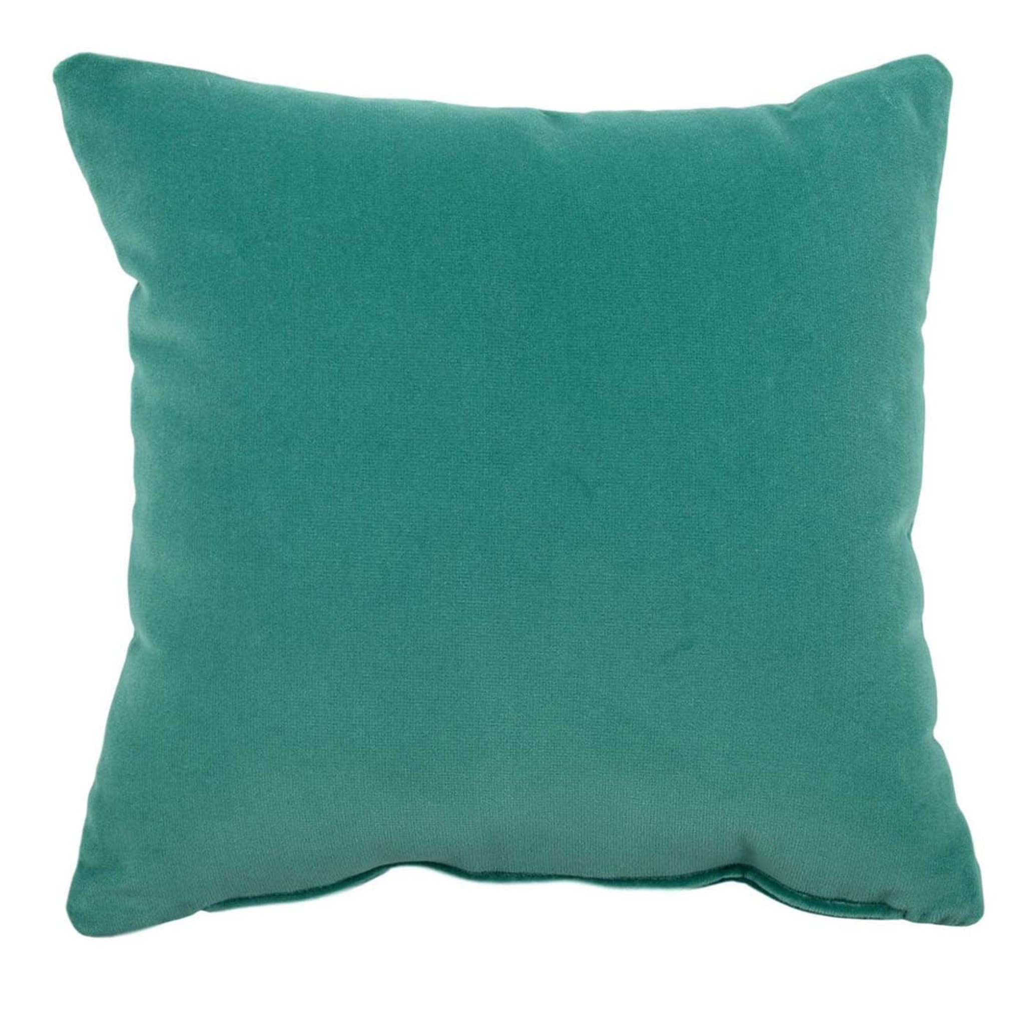 Carrè Turquoise Throw Cushion - Main view