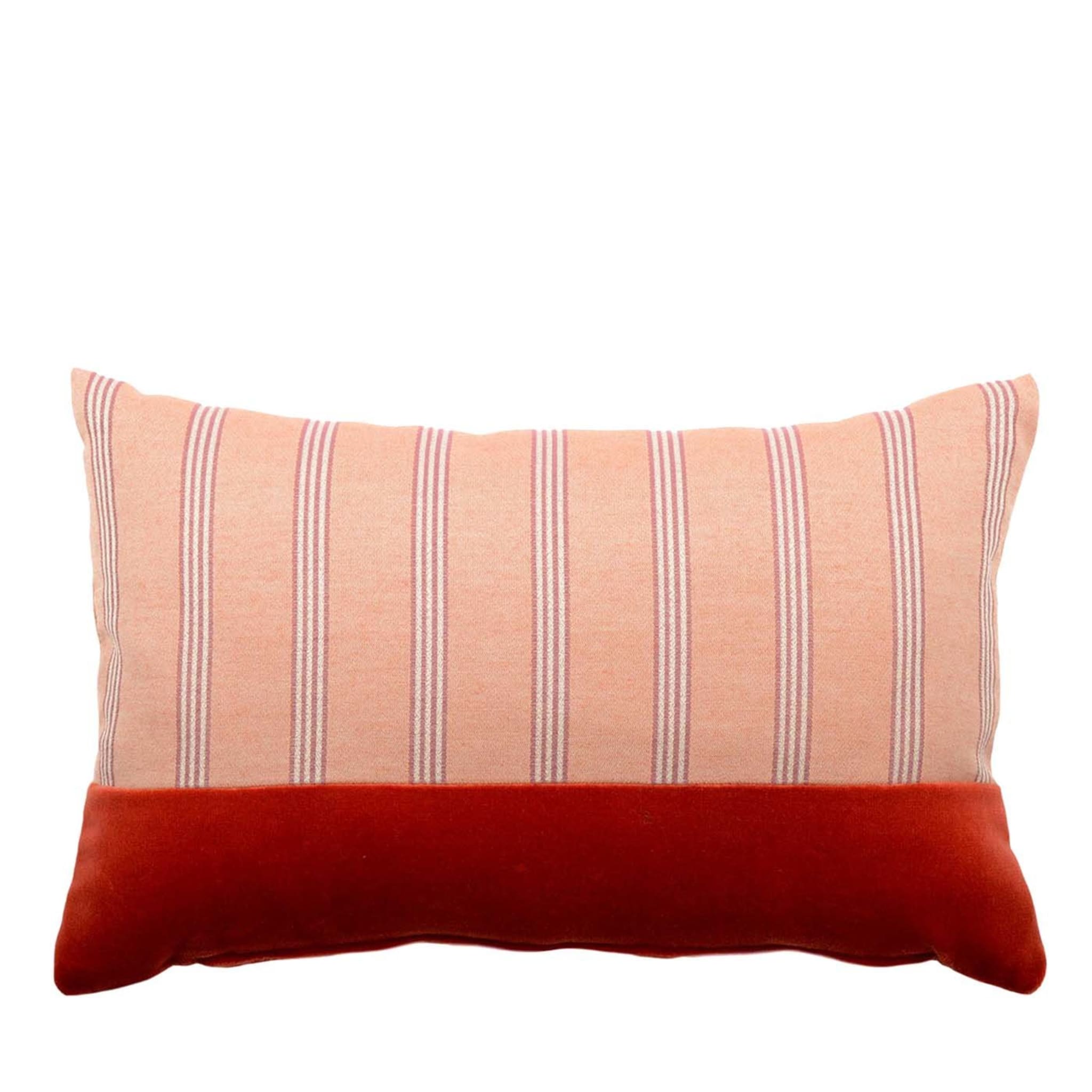Rectangular Striped Jaquard Throw Cushion - Main view