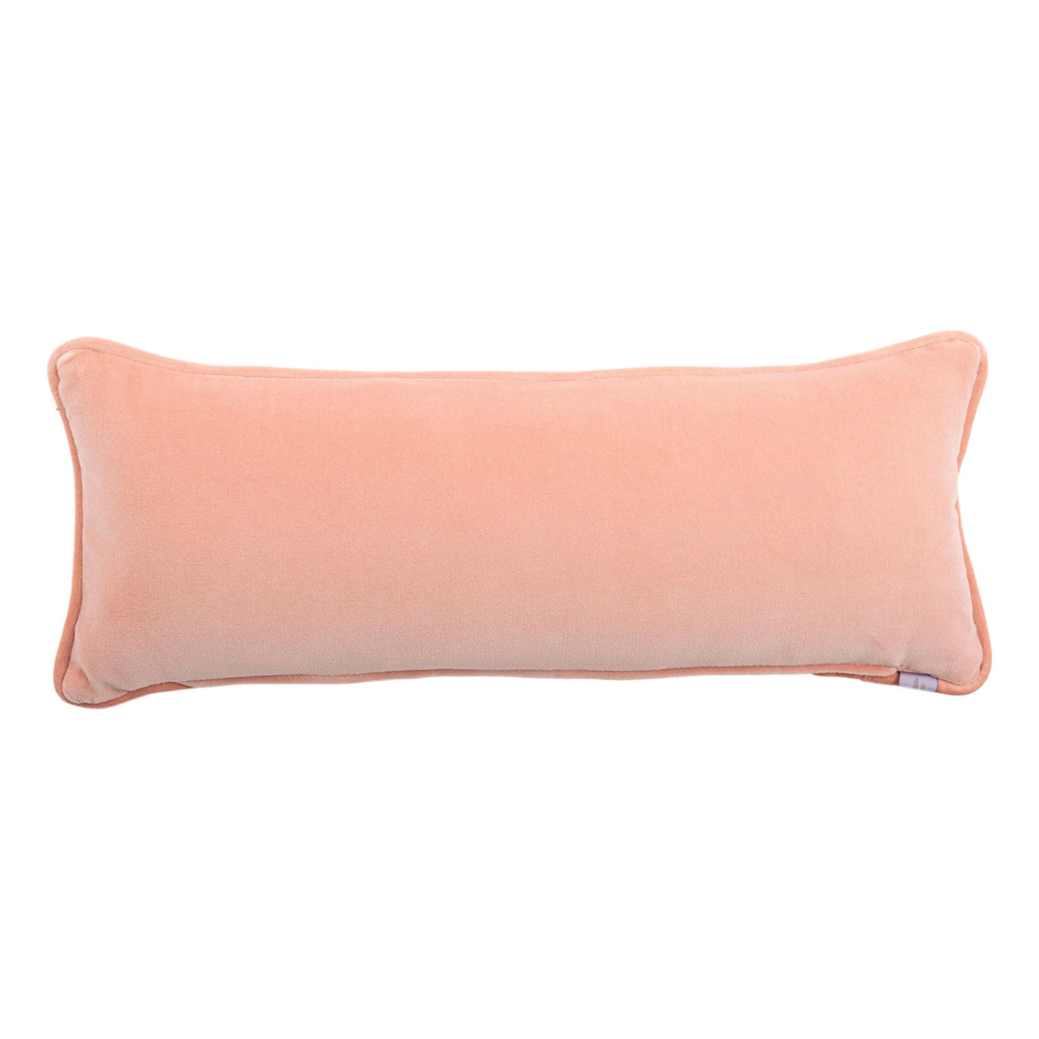 Rectangular Multi-Colored Cotton Velvet Arlecchino Cushion - Alternative view 2