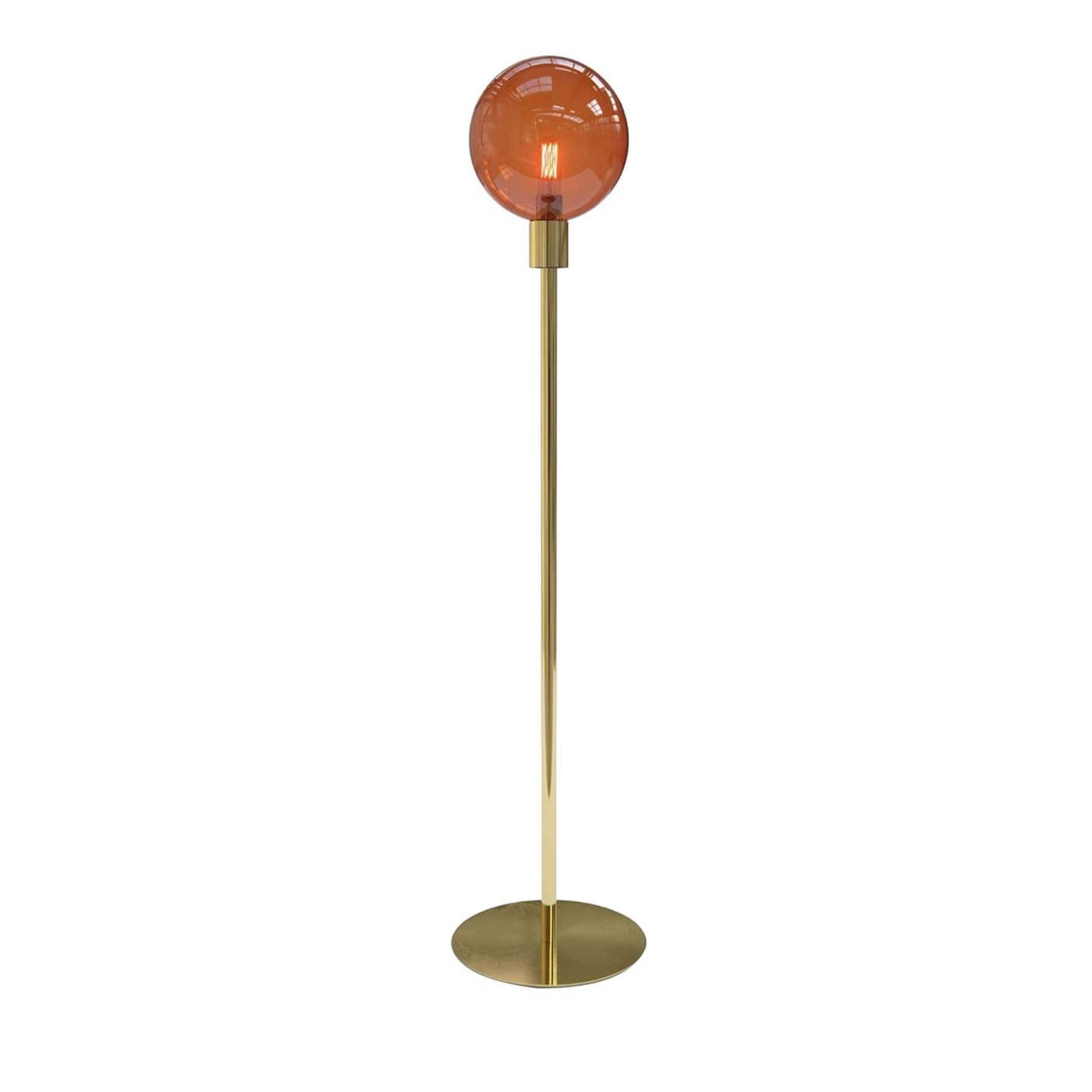 ILLOGICA ALLEGRIA FLOOR LAMP 1-LIGHT HIGH AMBER AND BRASS - Main view
