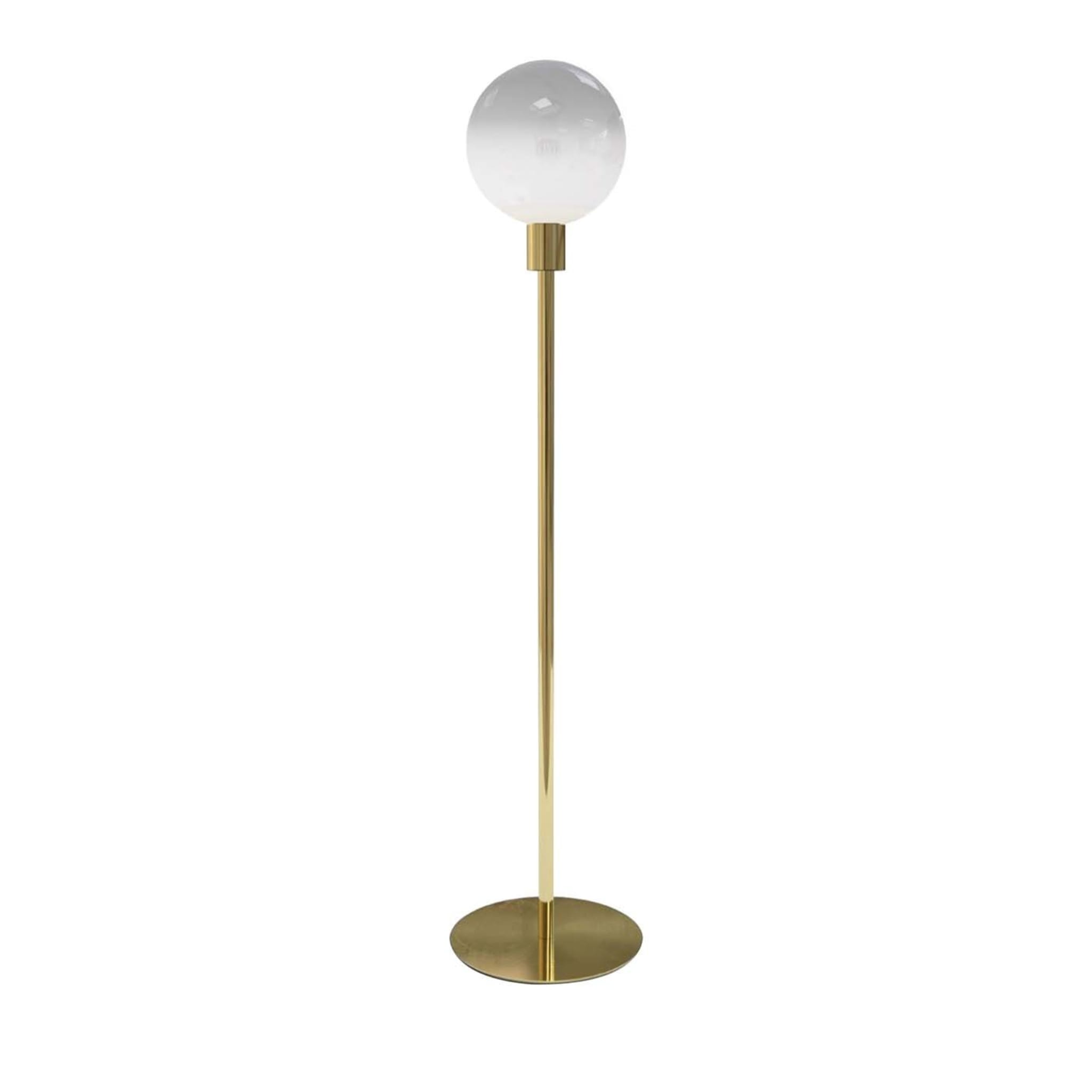 ILLOGICA ALLEGRIA FLOOR LAMP 1-LIGHT LOW WHITE AND BRASS - Main view