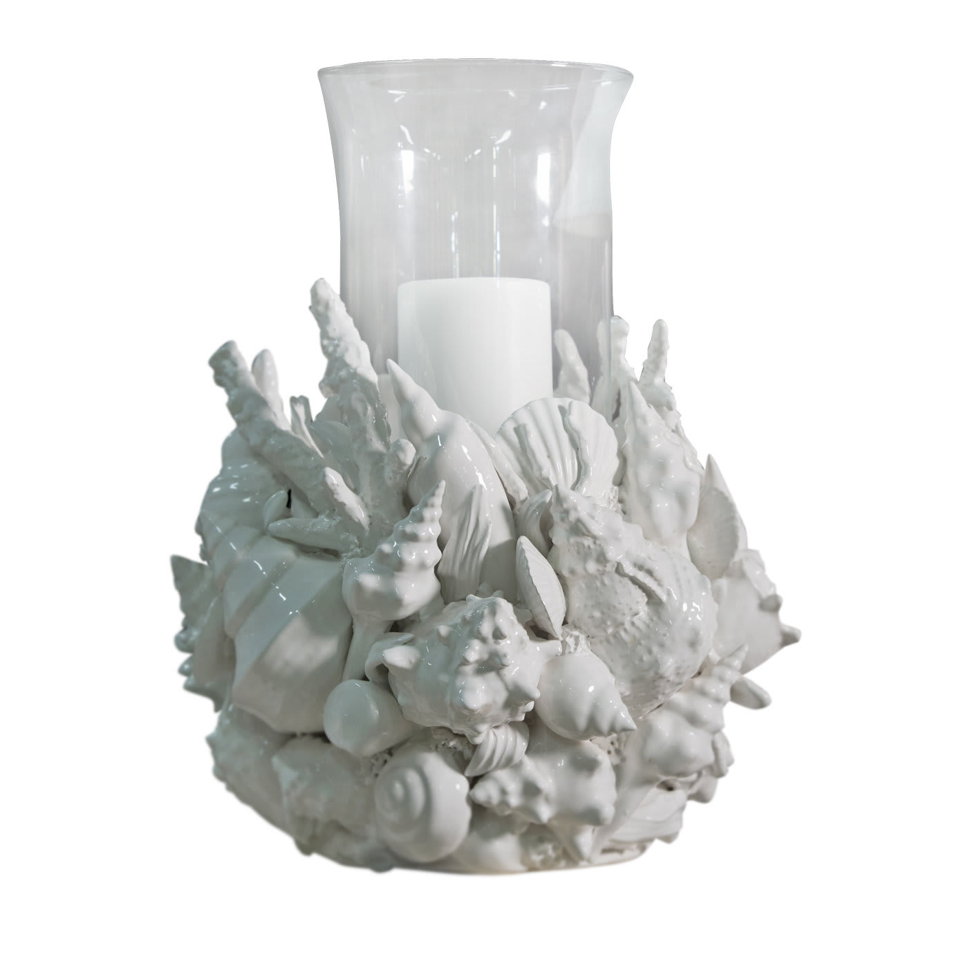 Flambeau Mare Ceramic Candle Holder - I Borbone Capodimonte