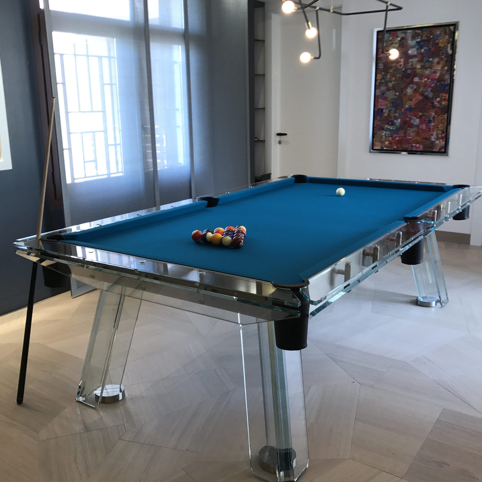 Filotto Petroleum Blue/Black Billiard Table - Alternative view 1