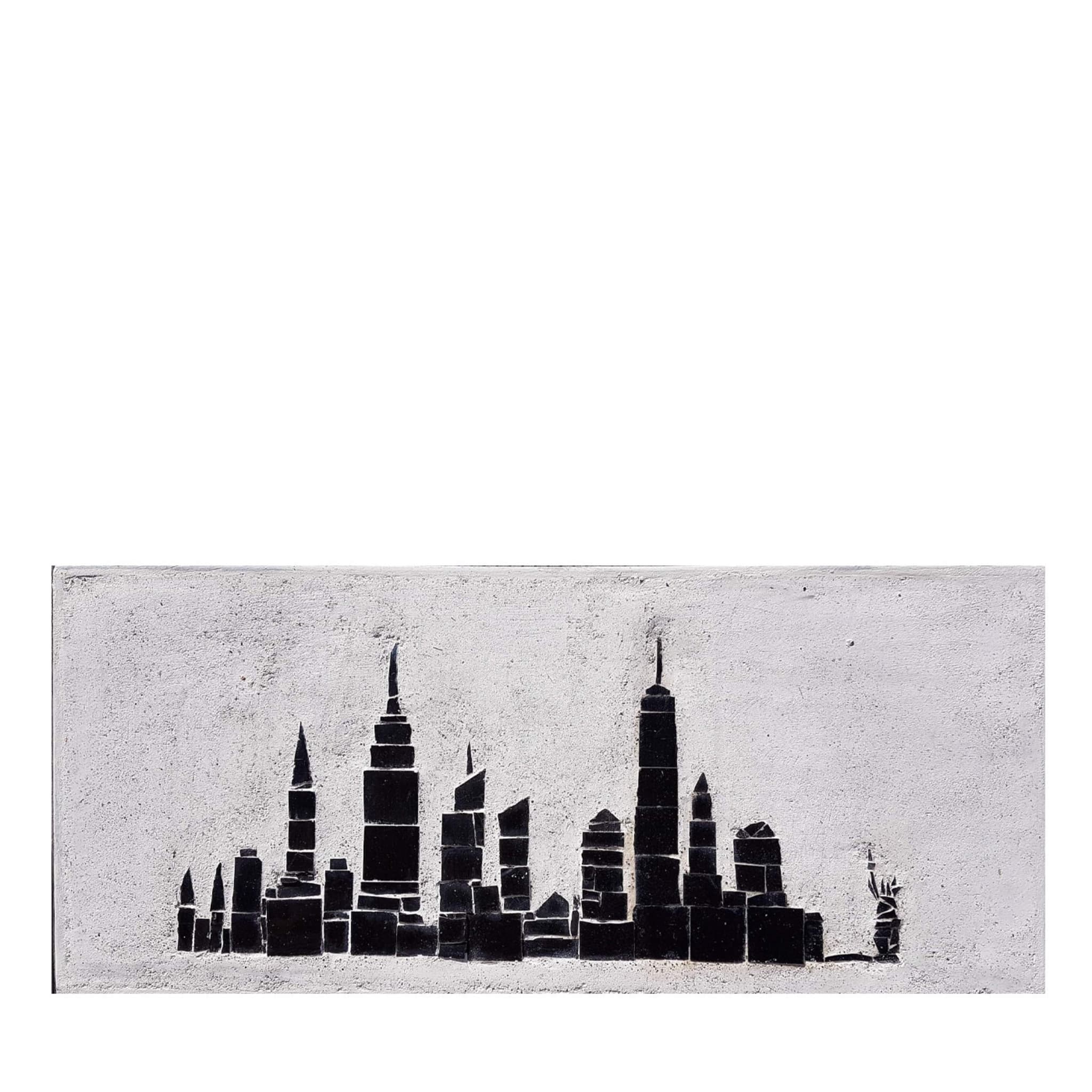 Mosaïque d'art mural de la ligne d'horizon de la ville de New York - Vue principale