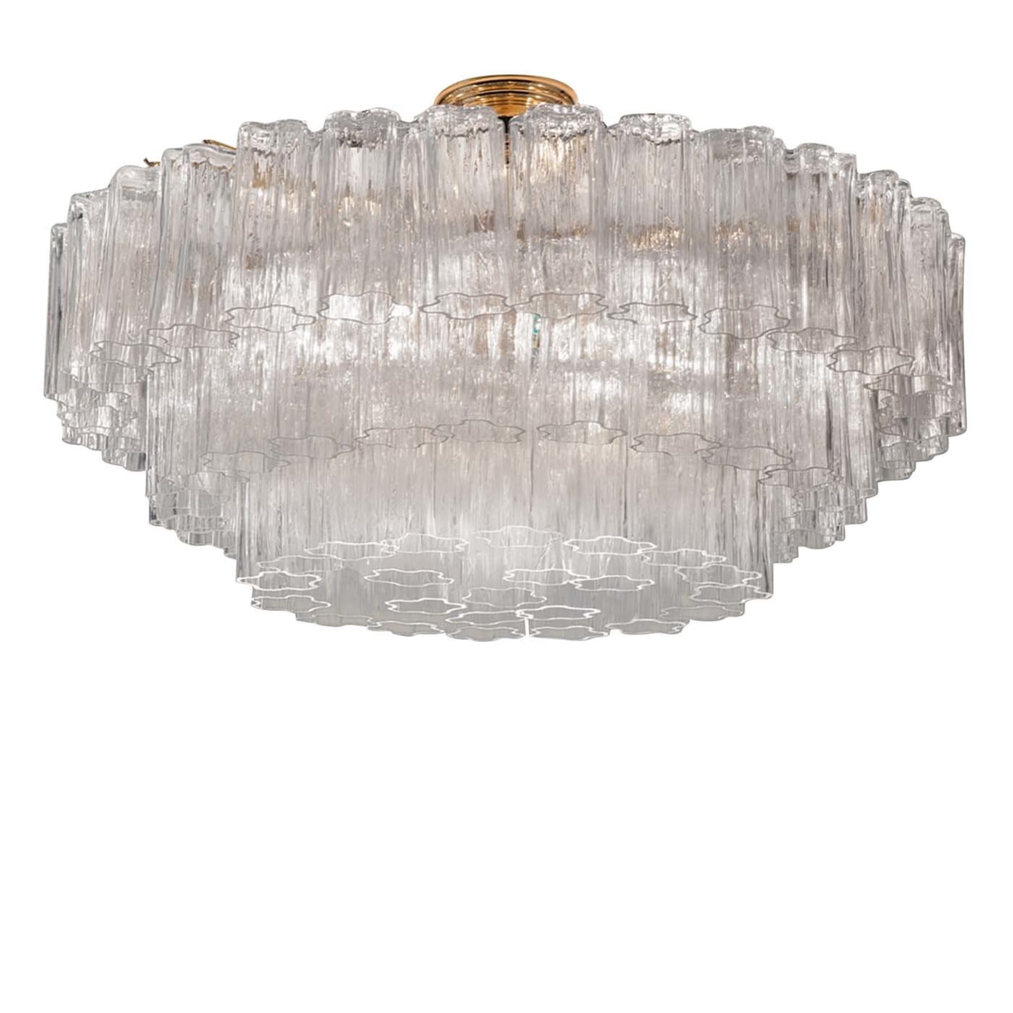 4170/PL95 Clear Glass Ceiling Light - Main view
