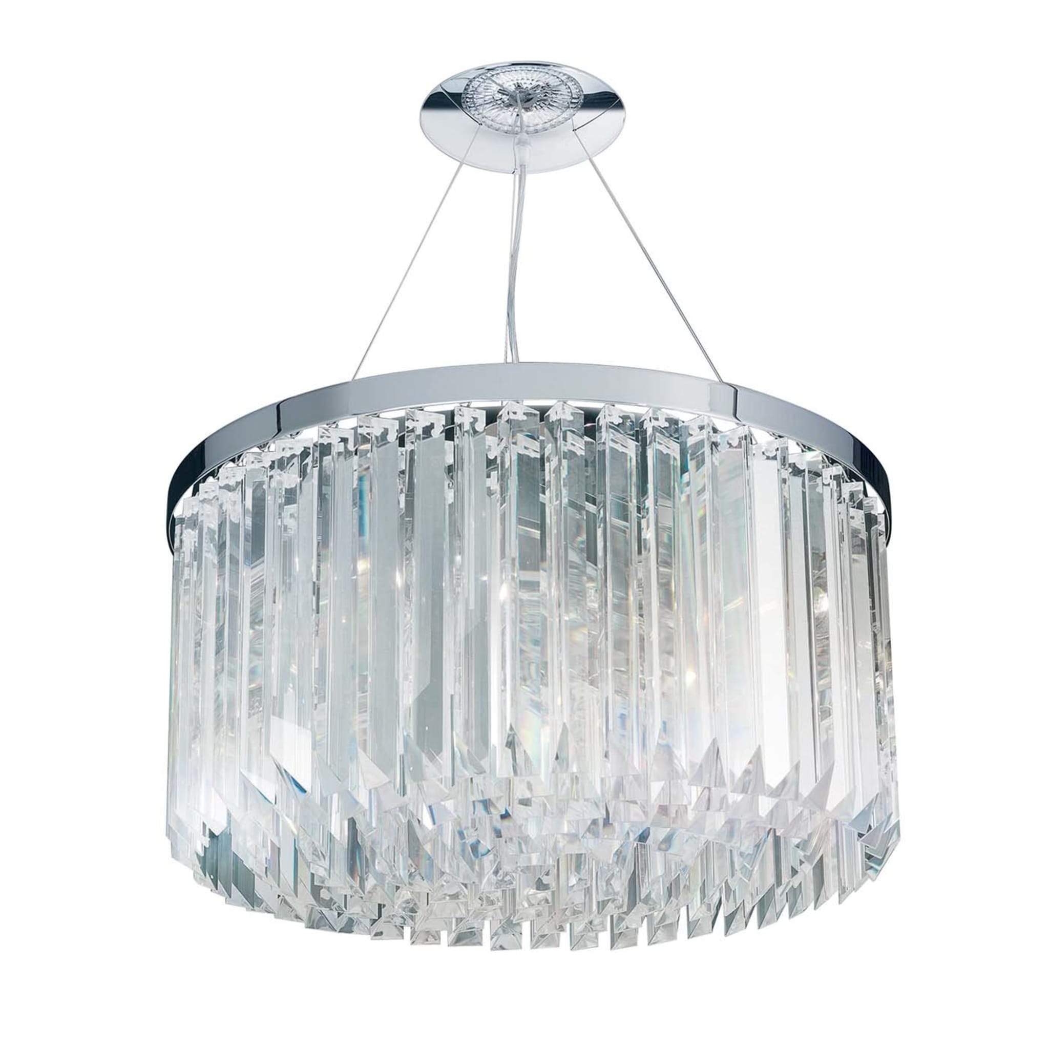 5083/S80 T1 Crystal Drop Round Pendant Light - Main view