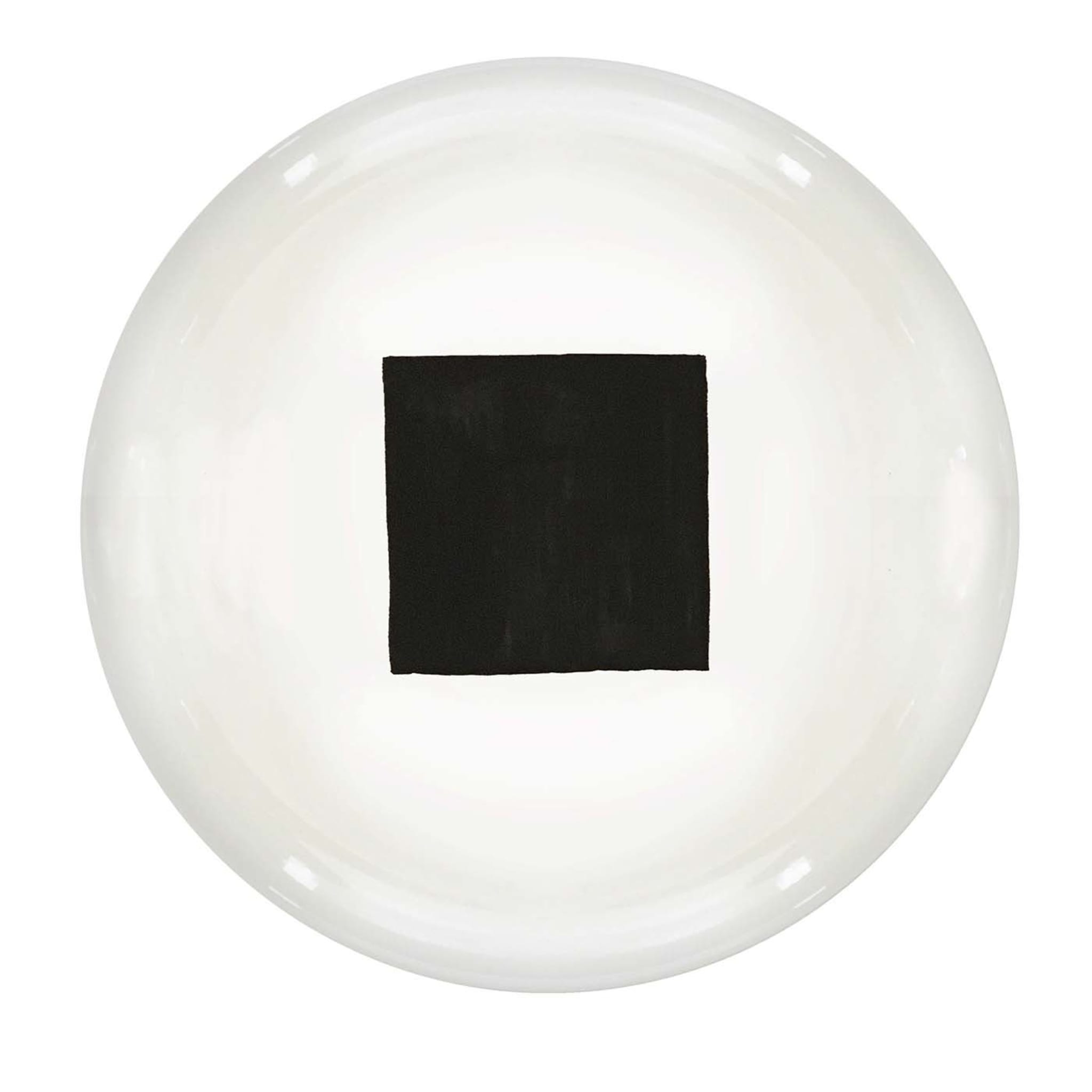 Quadrato Black Hand-Painted Plate - Main view