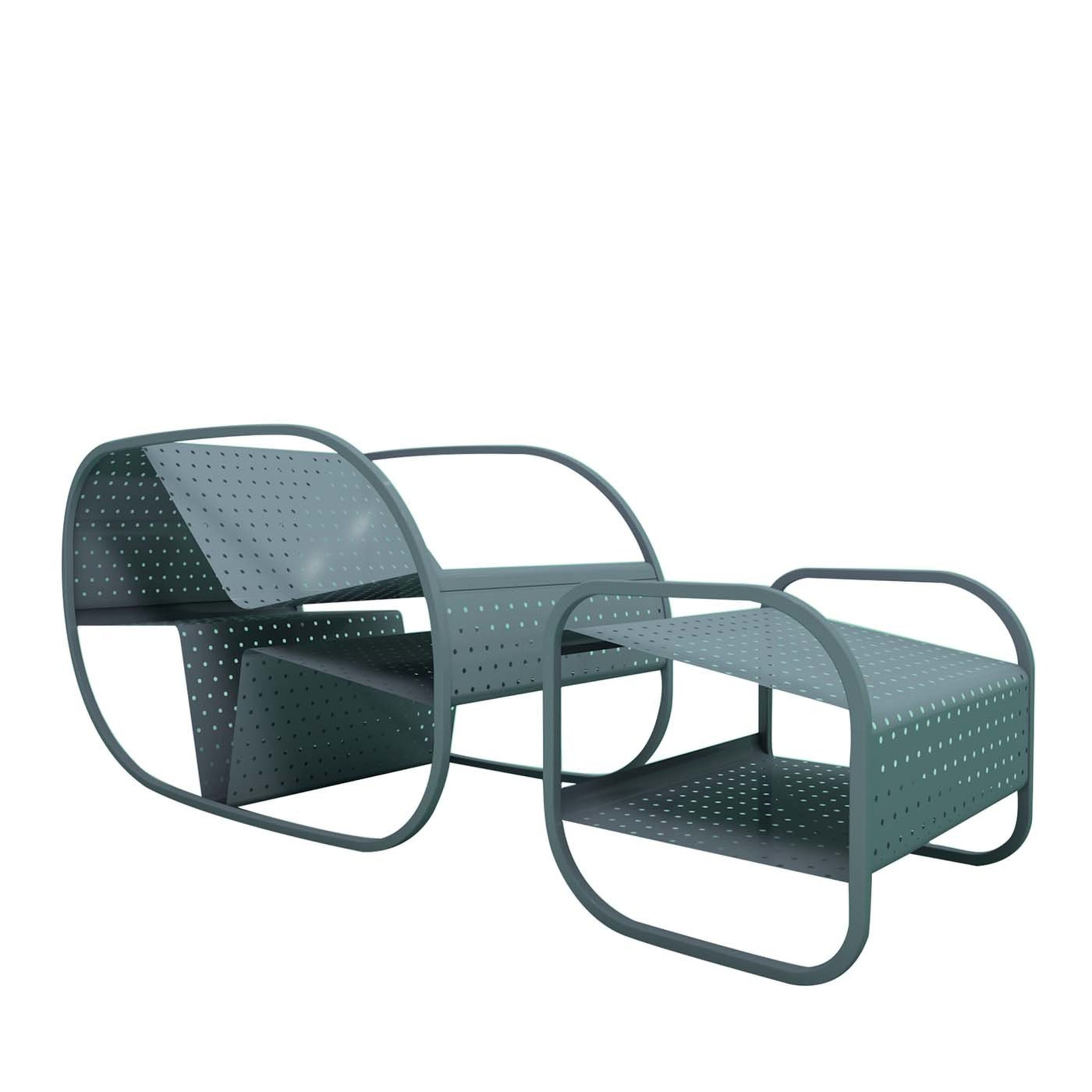 Flip Gray Seat and Sidetable by Salomé Hazan - Main view