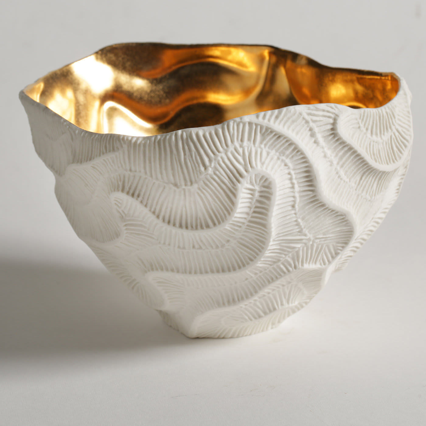 Fossilia Gold Bowl - Fos Ceramiche
