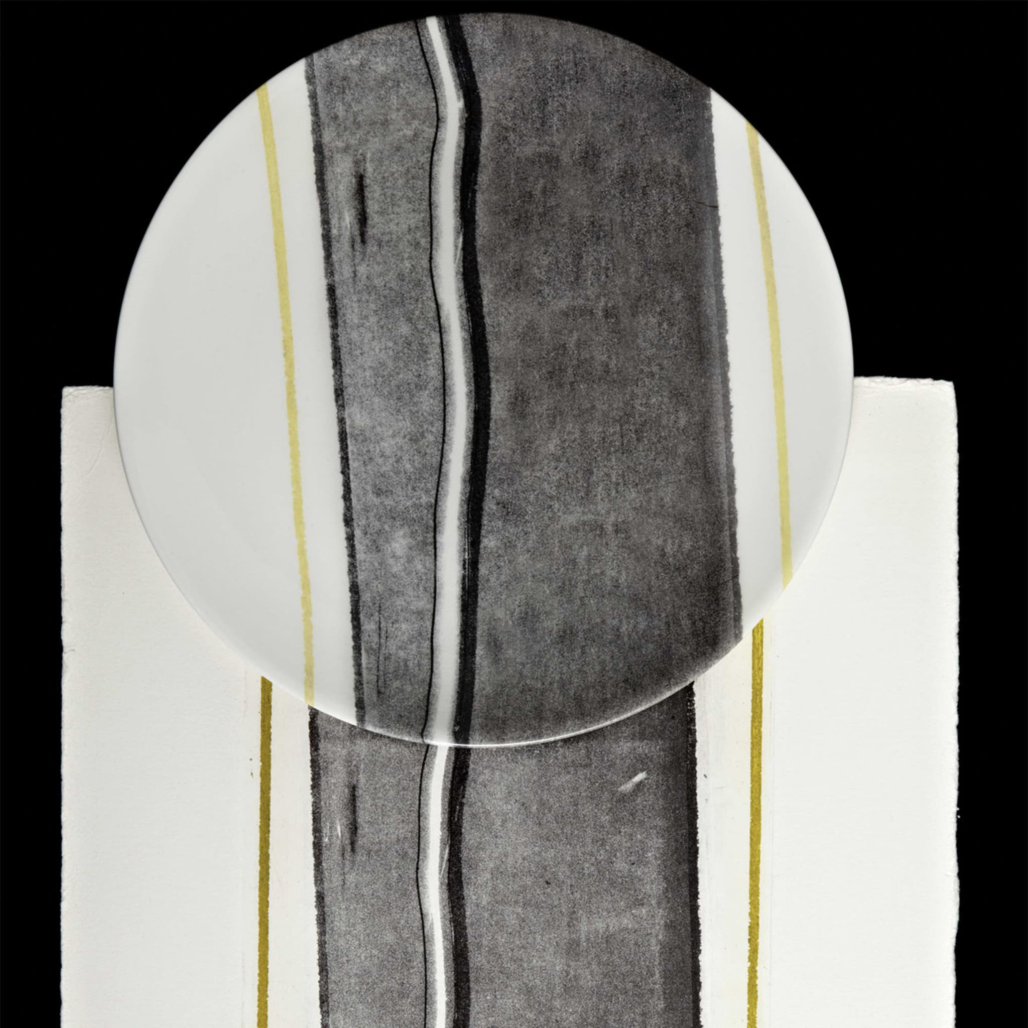 Set de 4 platos de postre gris Orizzonti by Vittore Frattini - Vista alternativa 7