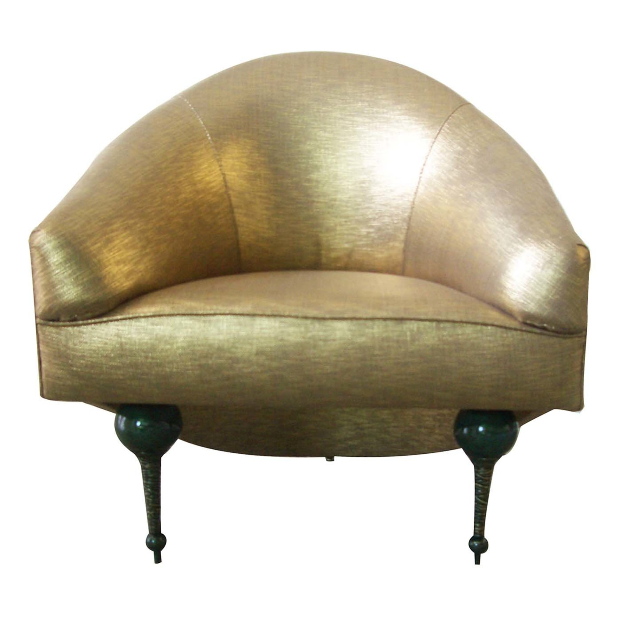Komodova Gold Upholstered Armchair by Carlo Rampazzi - Main view
