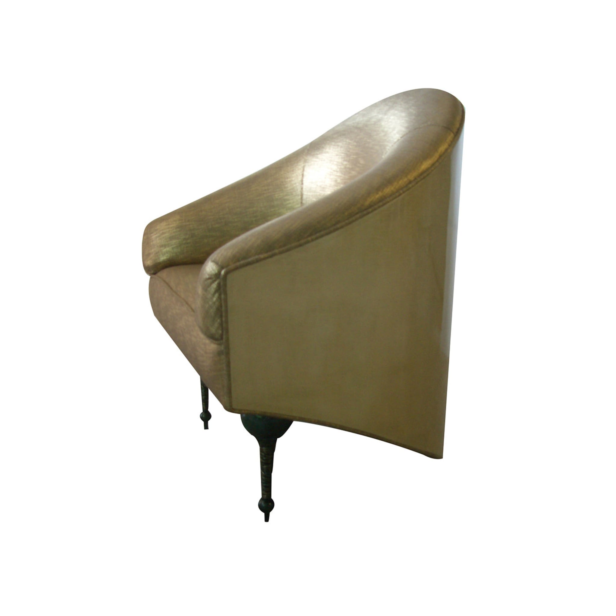 Komodova Gold Upholstered Armchair by Carlo Rampazzi - Alternative view 1