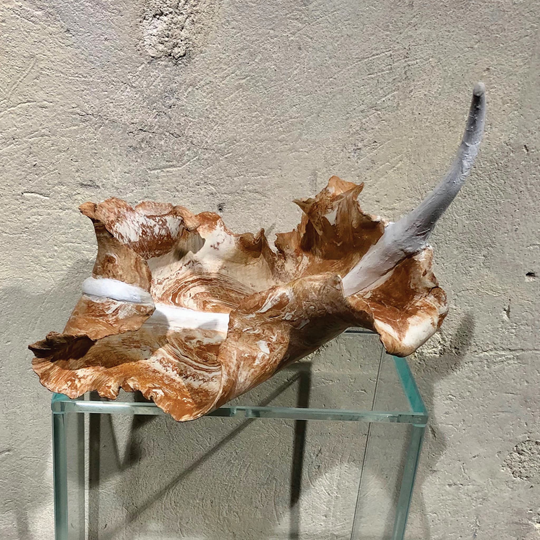 Feather Cotto Lombardo Sculpture - Alternative view 1
