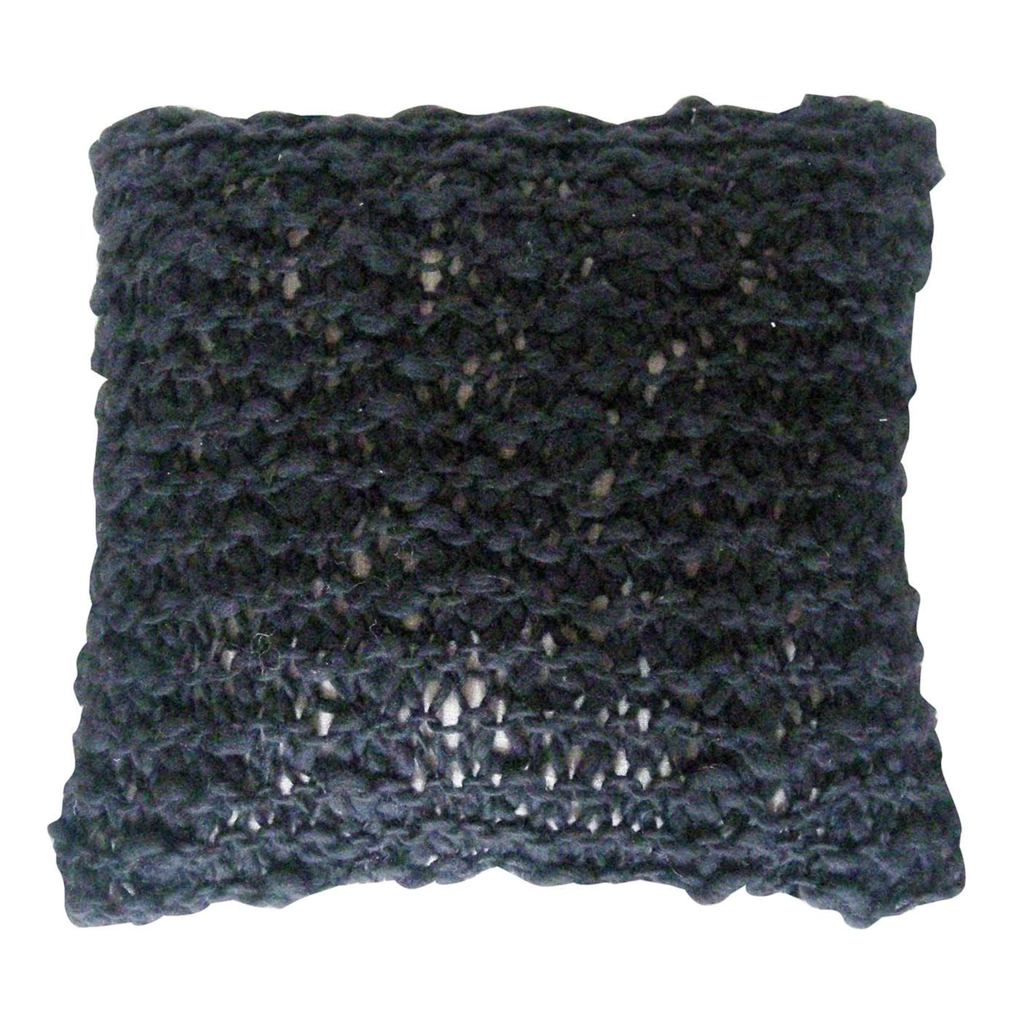 Cuscino in lana e lettering nero - Vista principale