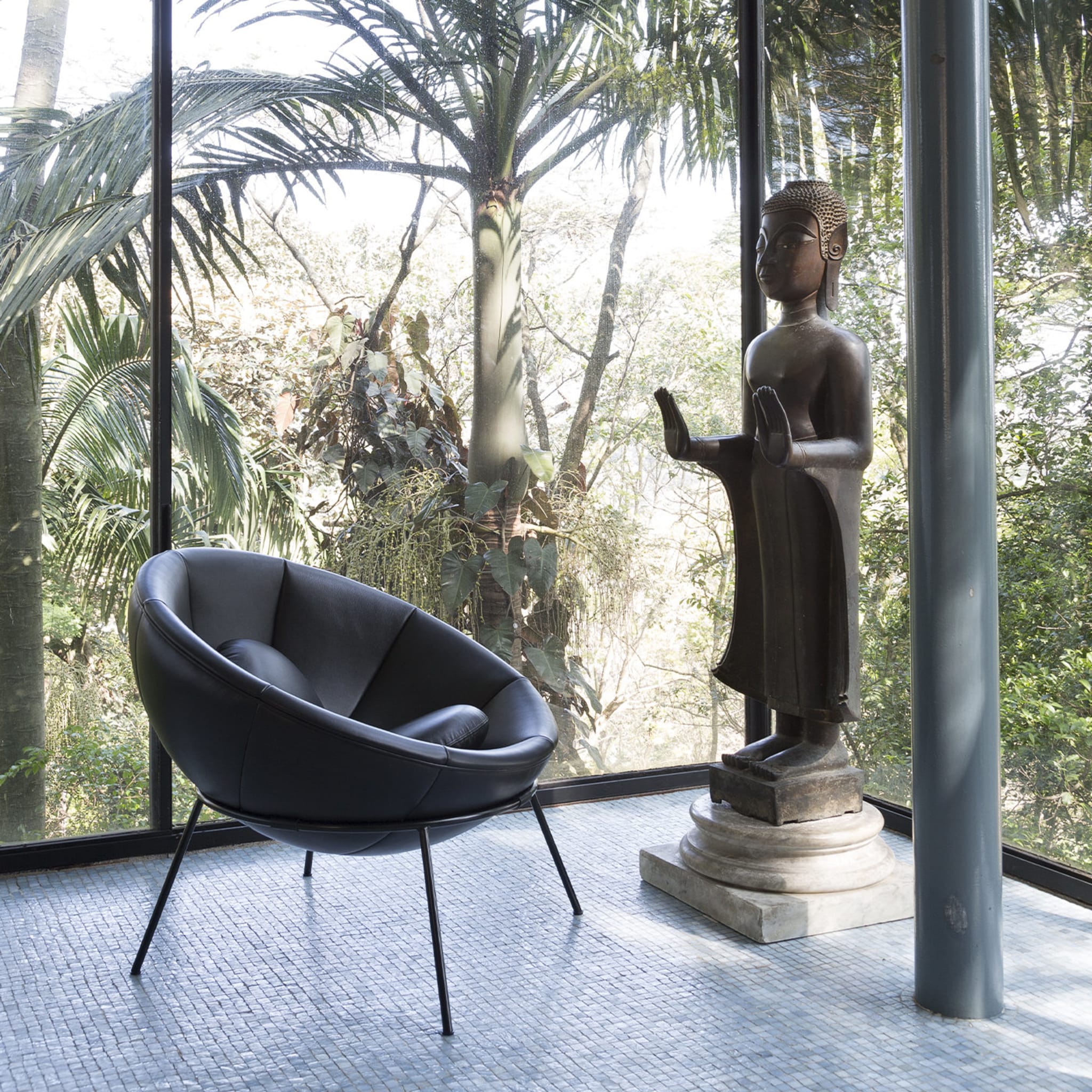 Bardi's Bowl Chair Black Leather - Alternative view 4
