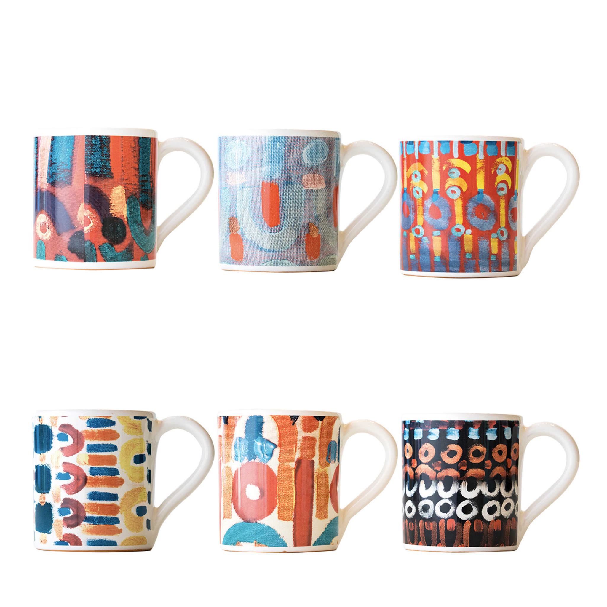 Set of 6 Colores Mugs - Main view