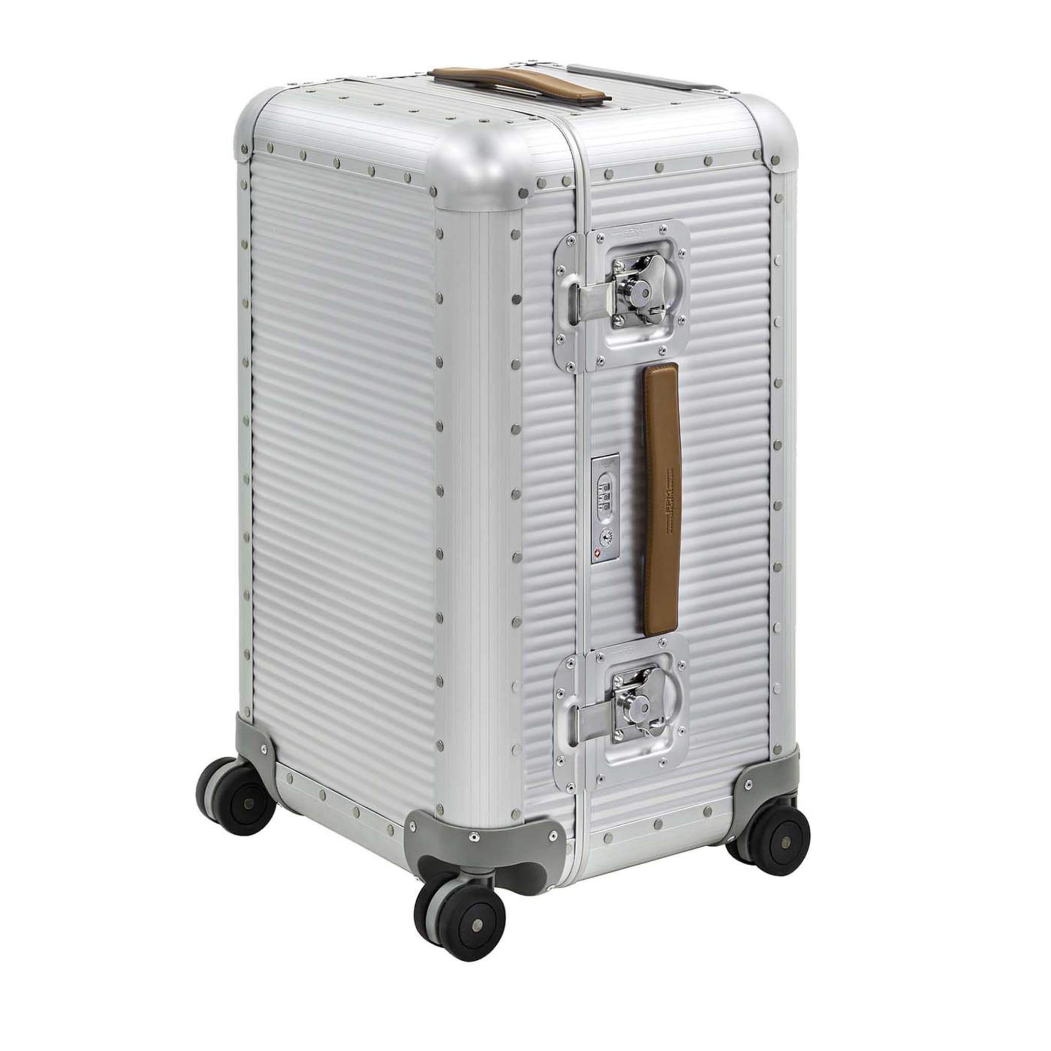 Bank Suitcase - Trunk on Wheels S Moonlight Silver by Marc Sadler - Main view