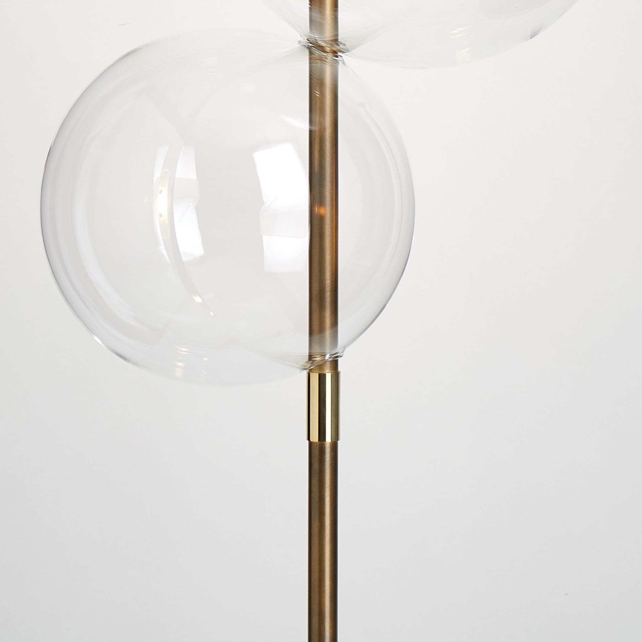 Grandine Three-Light Aged Brushed Brass Floor Lamp  - Alternative view 2