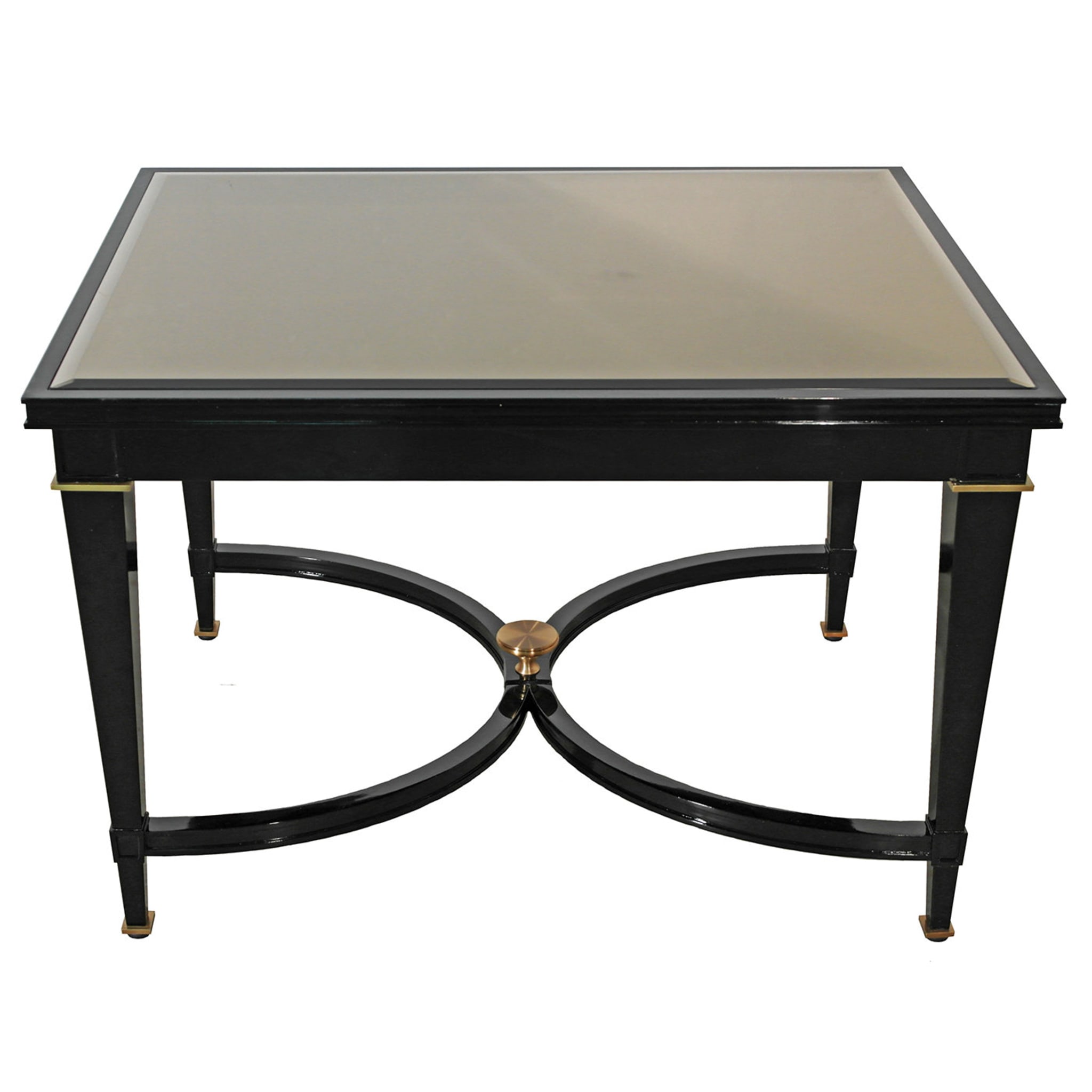 Black Gloss Rectangular Side Table - Alternative view 1