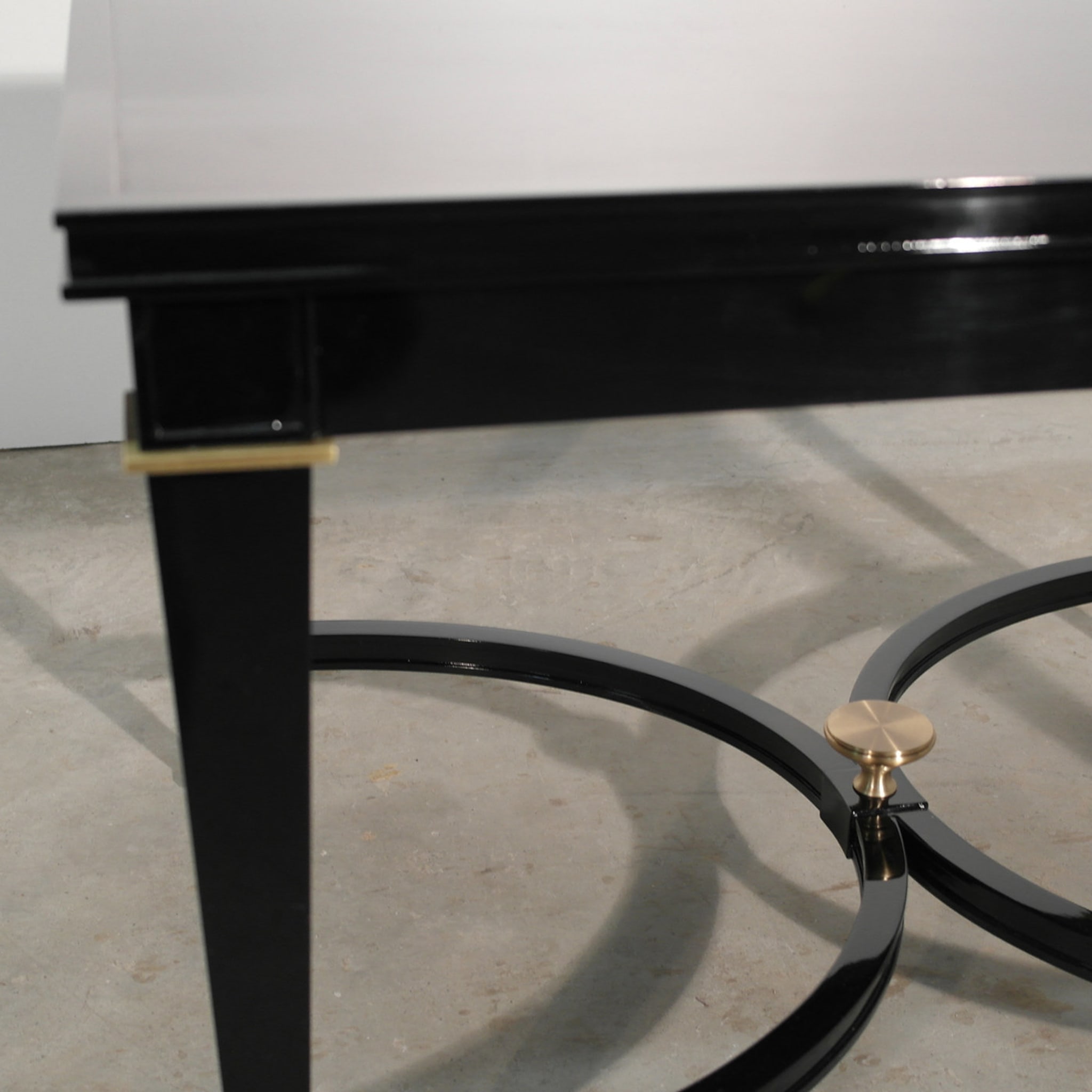 Black Gloss Rectangular Side Table - Alternative view 3