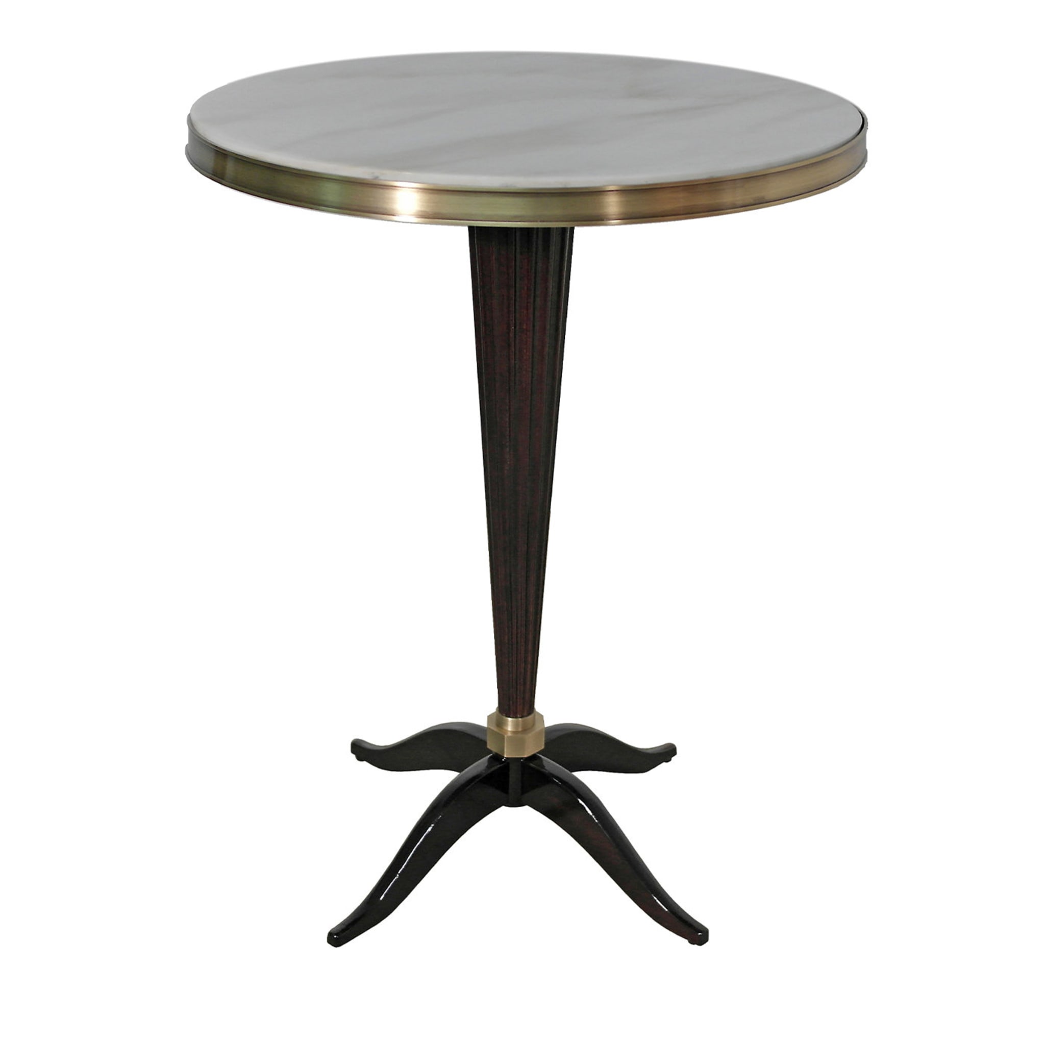 Black Gloss Round Side Table - Main view