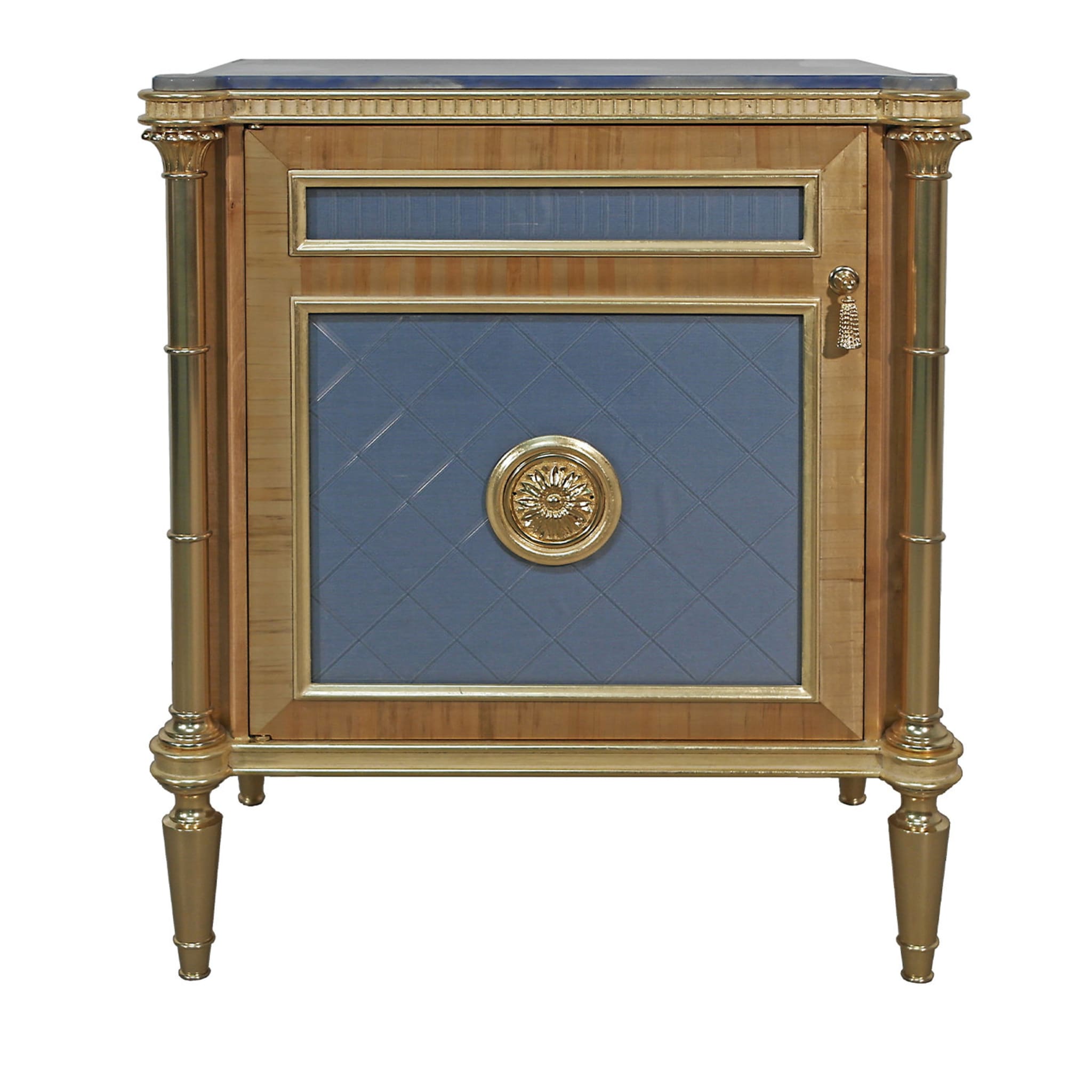 Gold Leaf Bedside Table - Main view