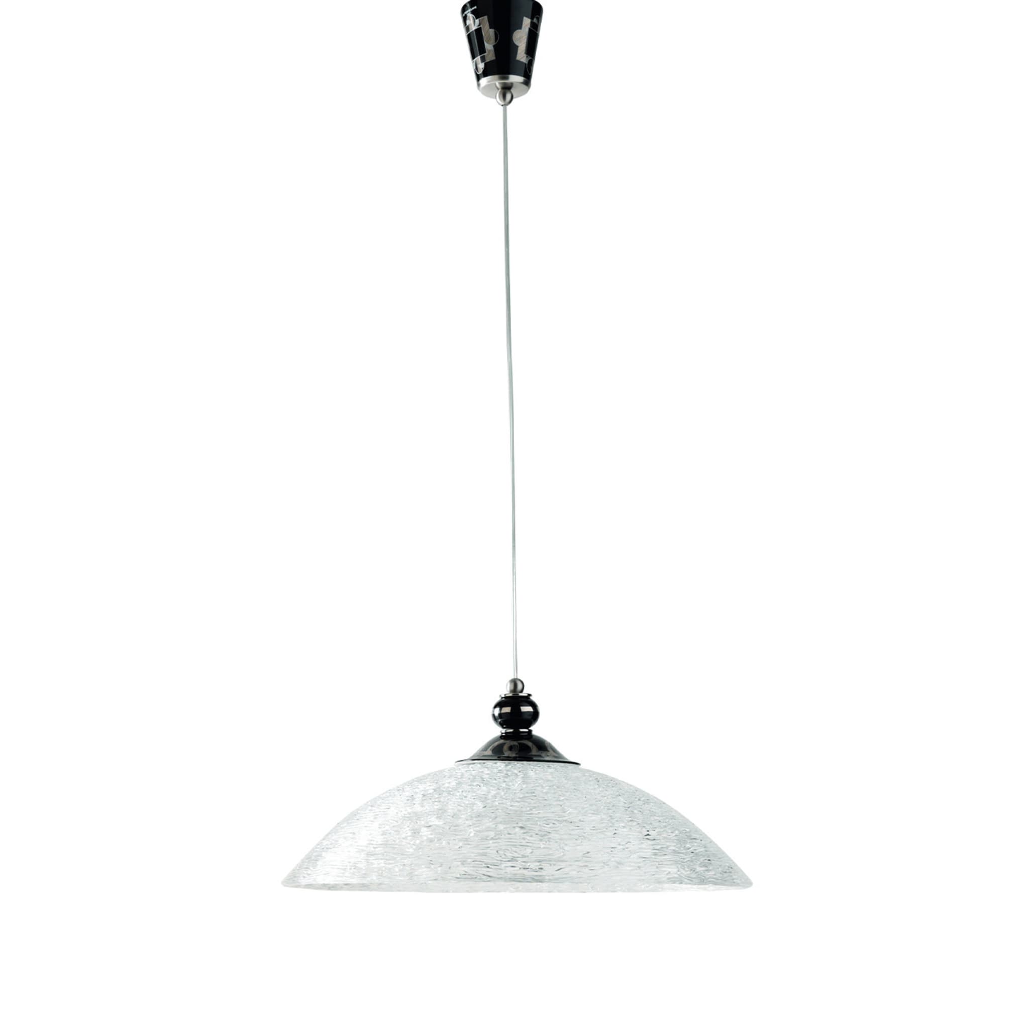 Tarsia Black and Platinum Pendant Lamp - Main view