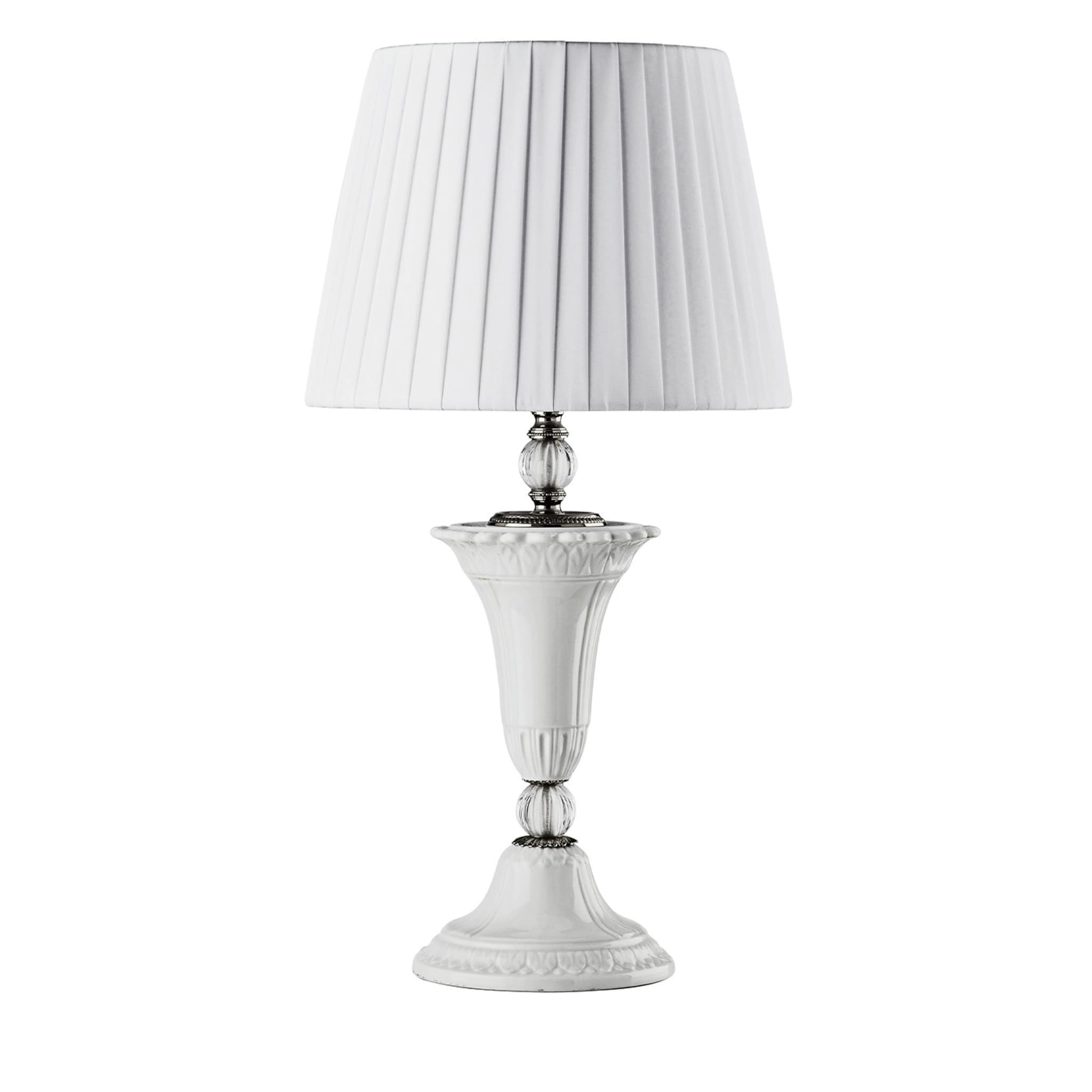 Lámpara de mesa Capodimonte en blanco y negro - Vista principal