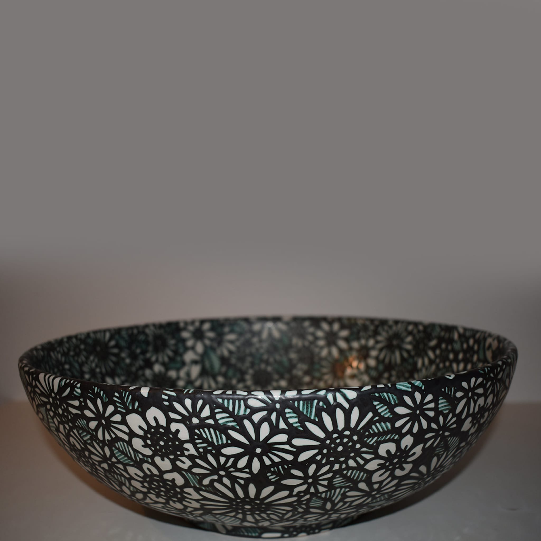 Large Bowl with Flowers - Alternative view 1