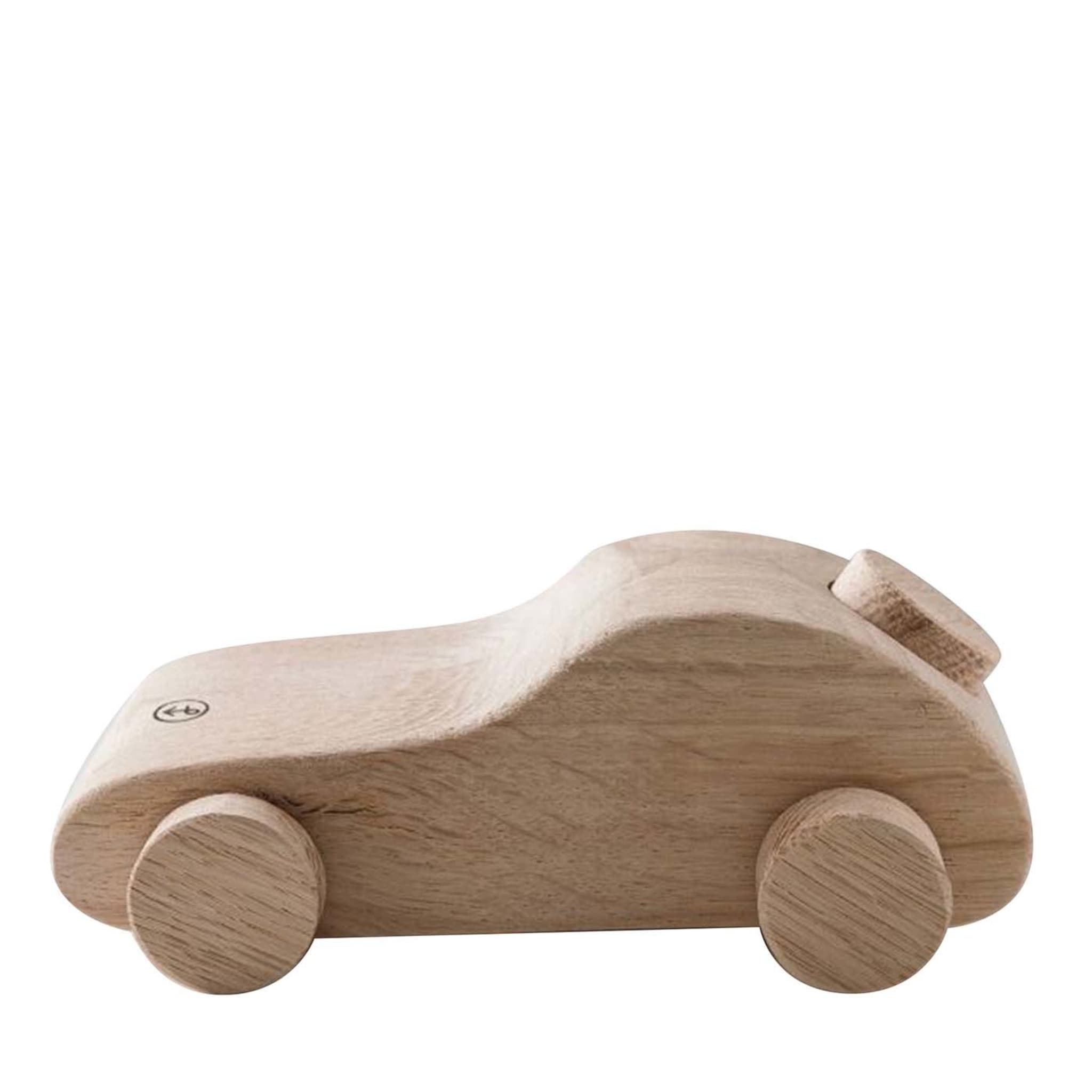 Scultura in legno di auto giocattolo Lido di Matteo Ragni - Set di 2 - Vista principale