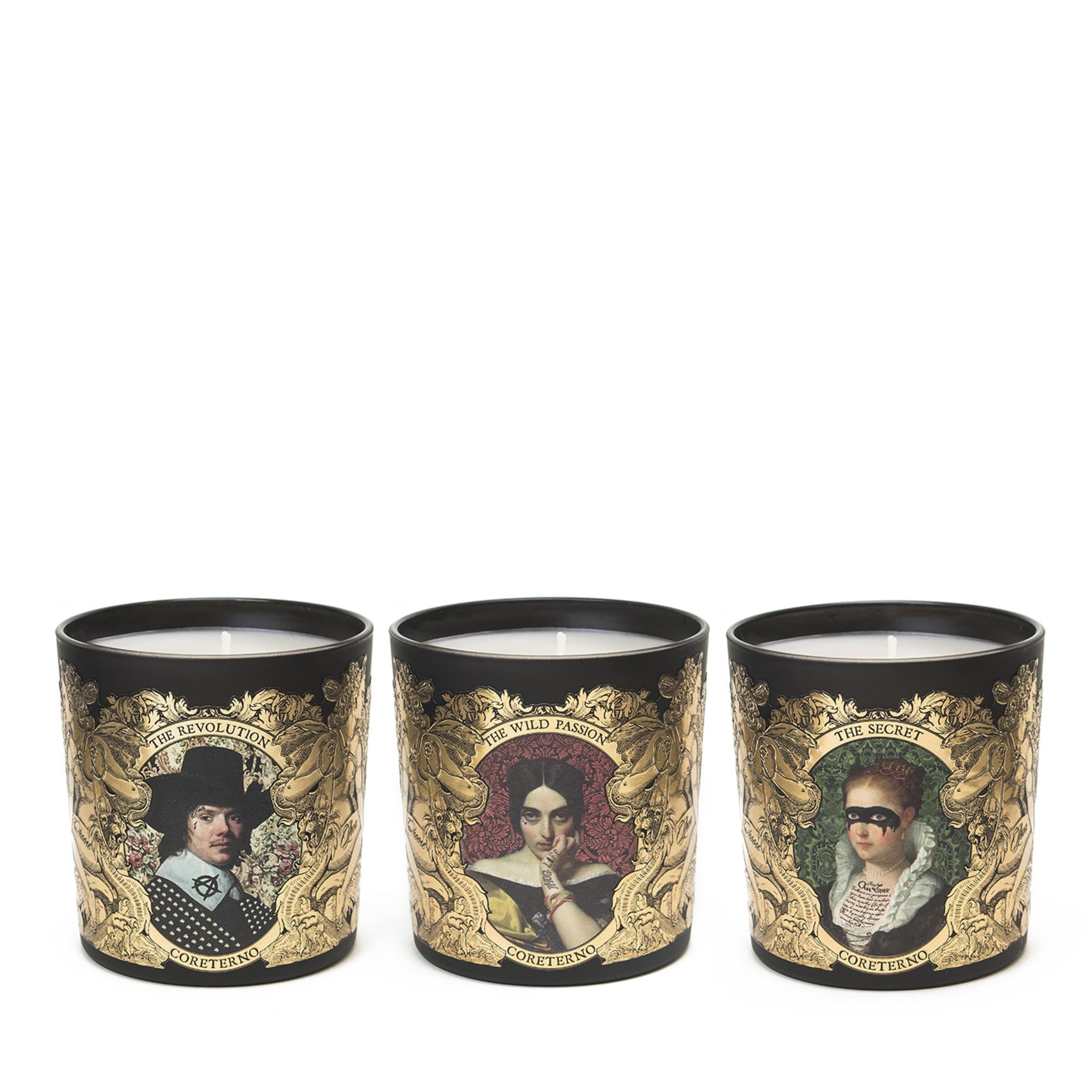 The Revolution, The Secret and The Wild Passion Set of 3 Scented Candles - Main view