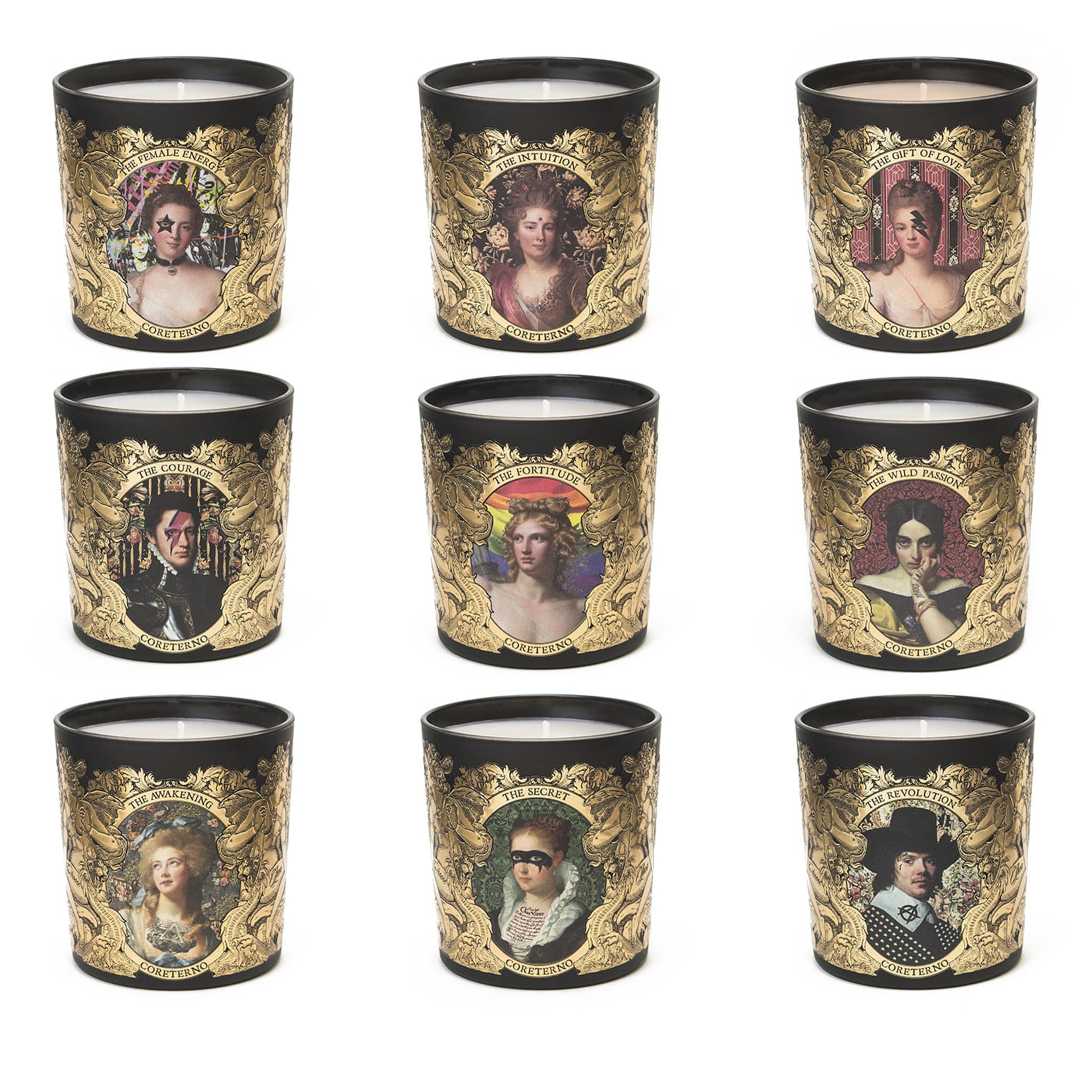 Set of 9 Scented Candles - Main view